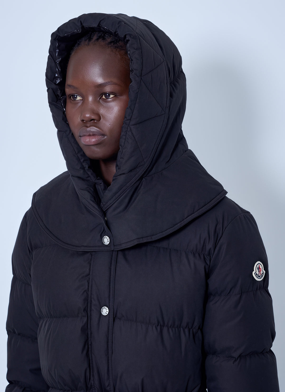 Moncler Women Pic Hooded Long Down Coat MONCLER