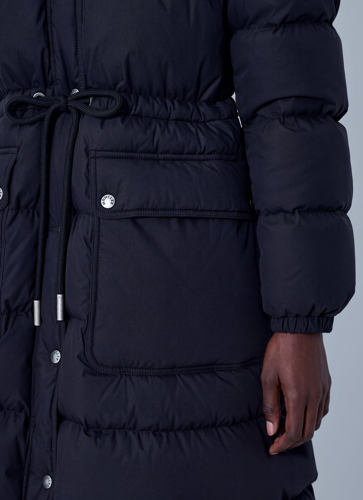 Moncler Women Pic Hooded Long Down Coat MONCLER