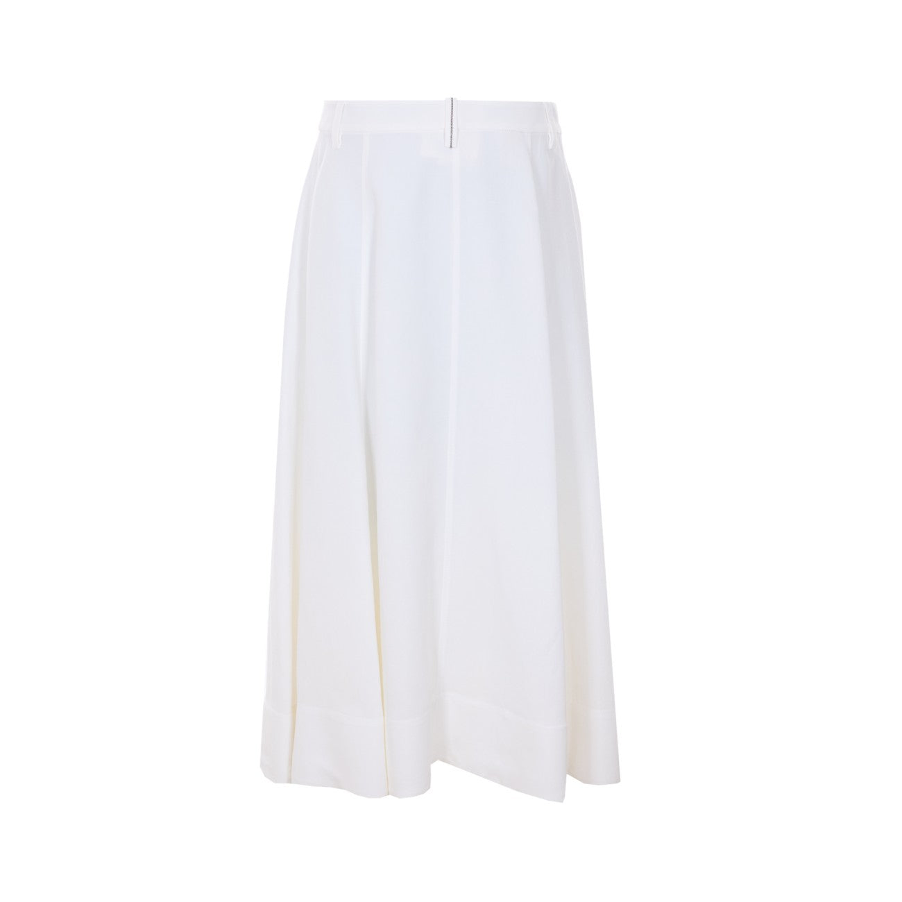 Brunello Cucinelli Women Monile Logo Midi Wide Skirt BRUNELLO CUCINELLI