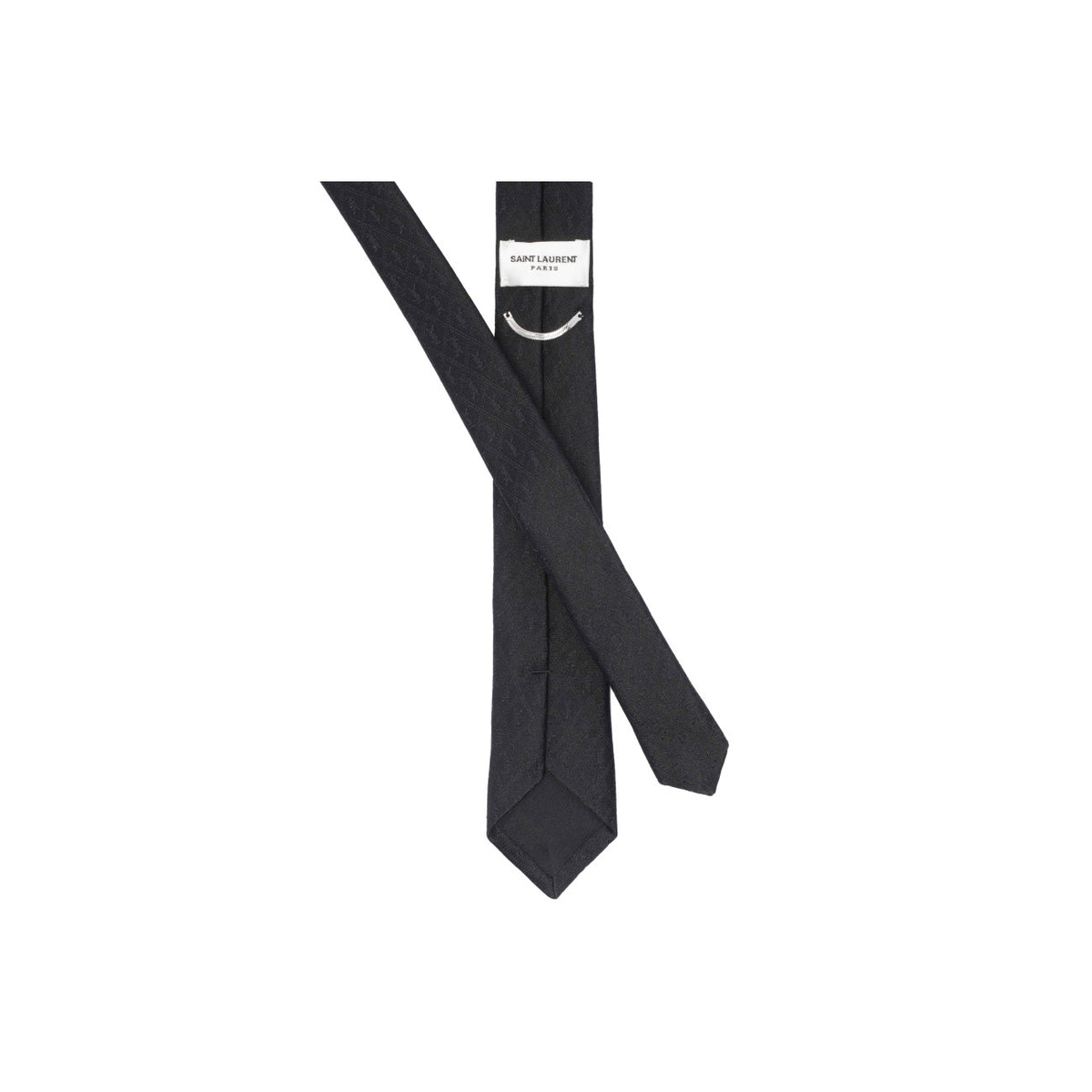 Saint Laurent Men Monogram Silk Slim Tie SAINT LAURENT