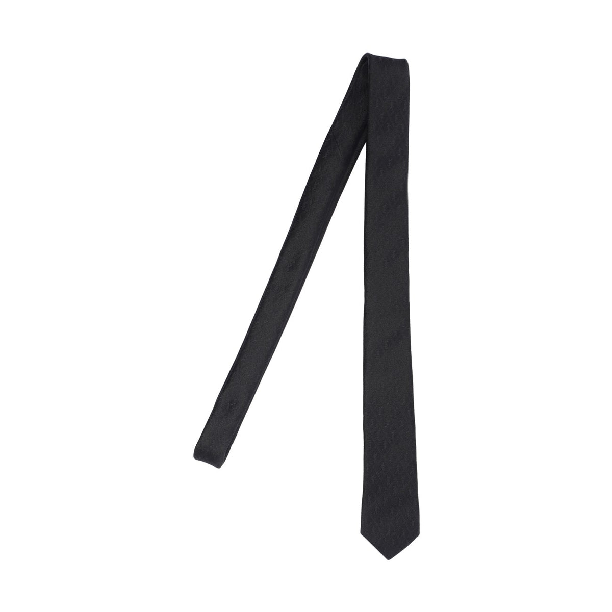 Saint Laurent Men Monogram Silk Slim Tie SAINT LAURENT