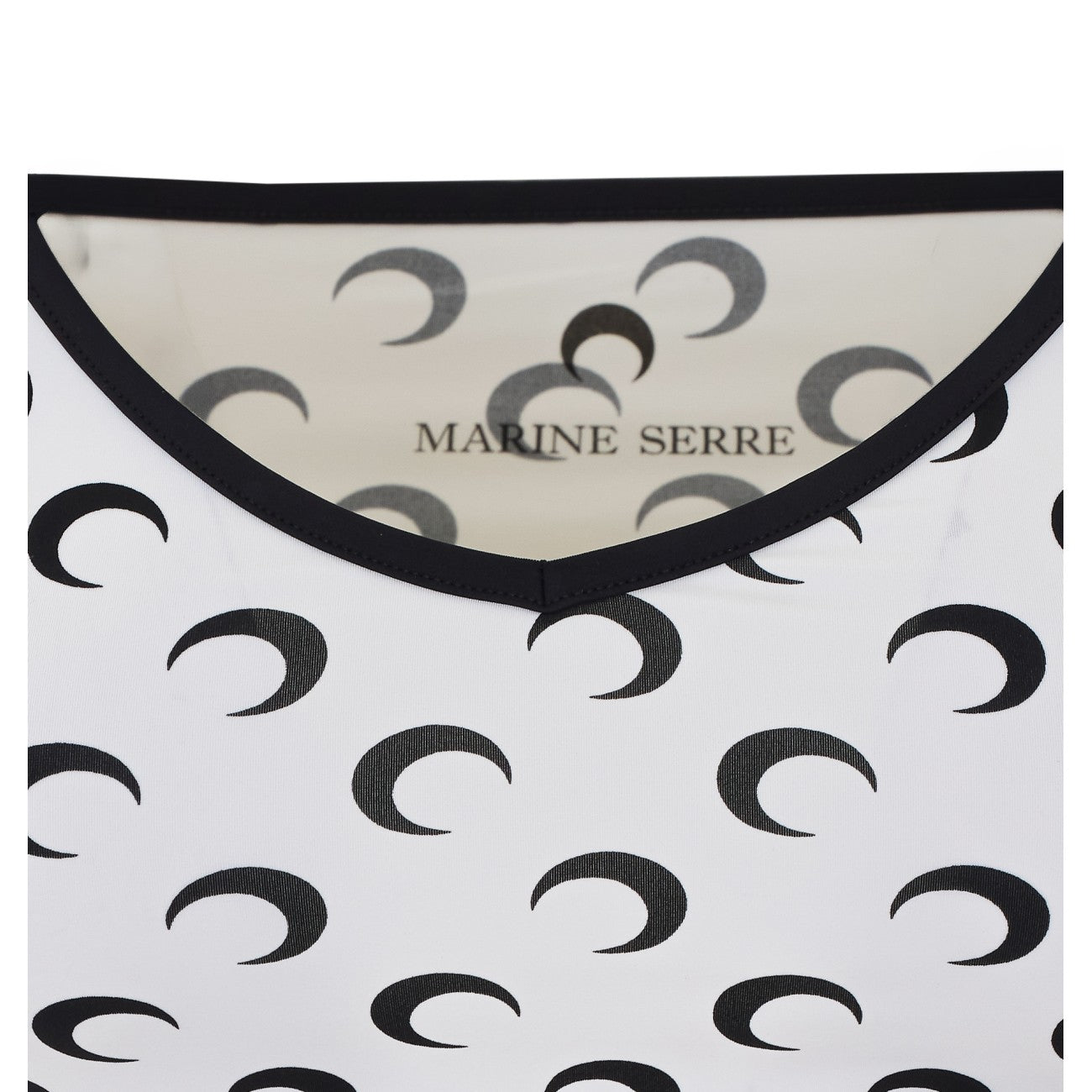 Marine Serre Women Moon Printed Jersey Straps Top MARINE SERRE