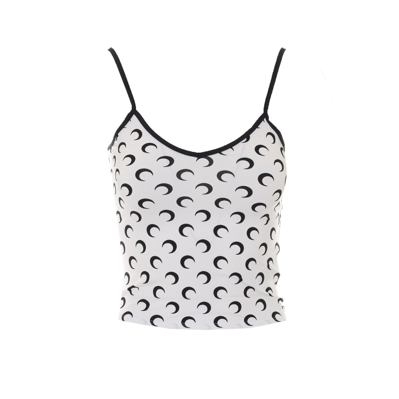 Marine Serre Women Moon Printed Jersey Straps Top MARINE SERRE
