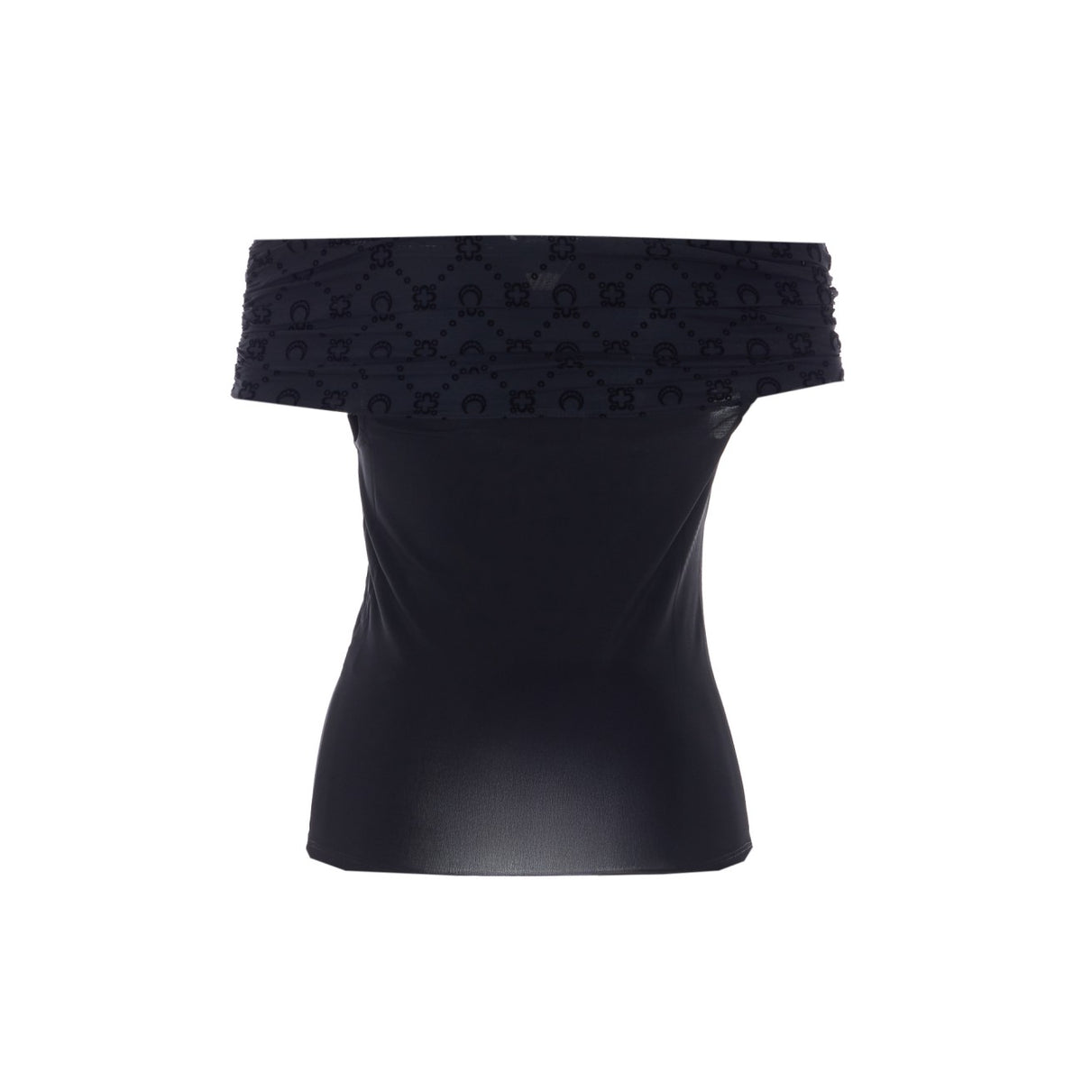 Marine Serre Women Moonogram Off Shoulder Top MARINE SERRE