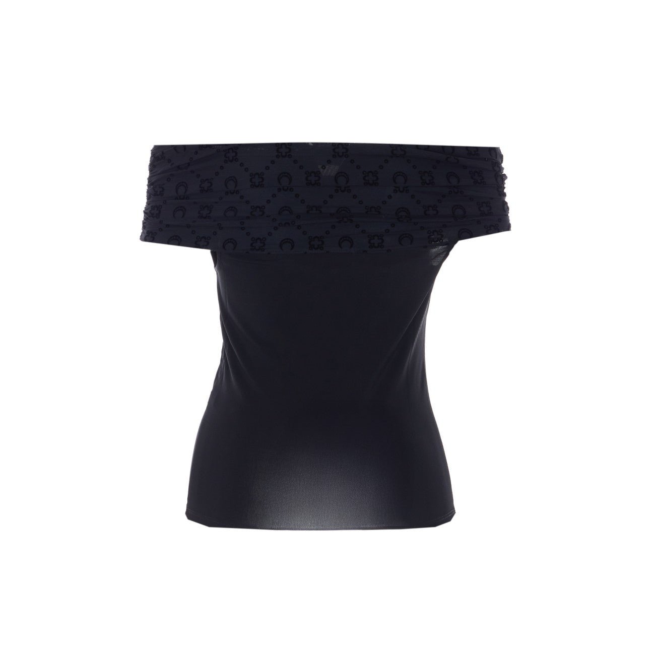 Marine Serre Women Moonogram Off Shoulder Top MARINE SERRE