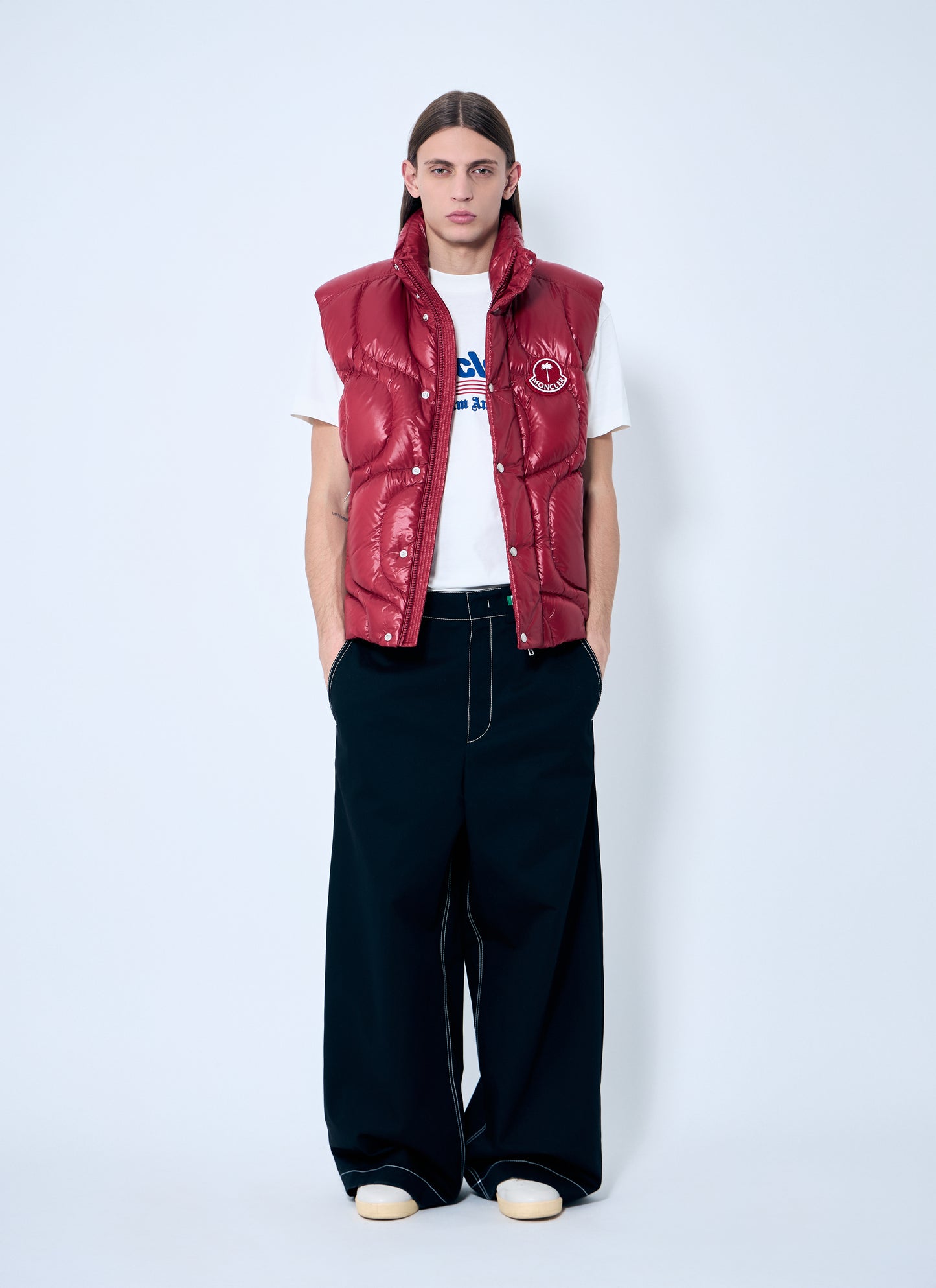 8 Moncler Palm Angels Men Wide-Leg Pants MONCLER