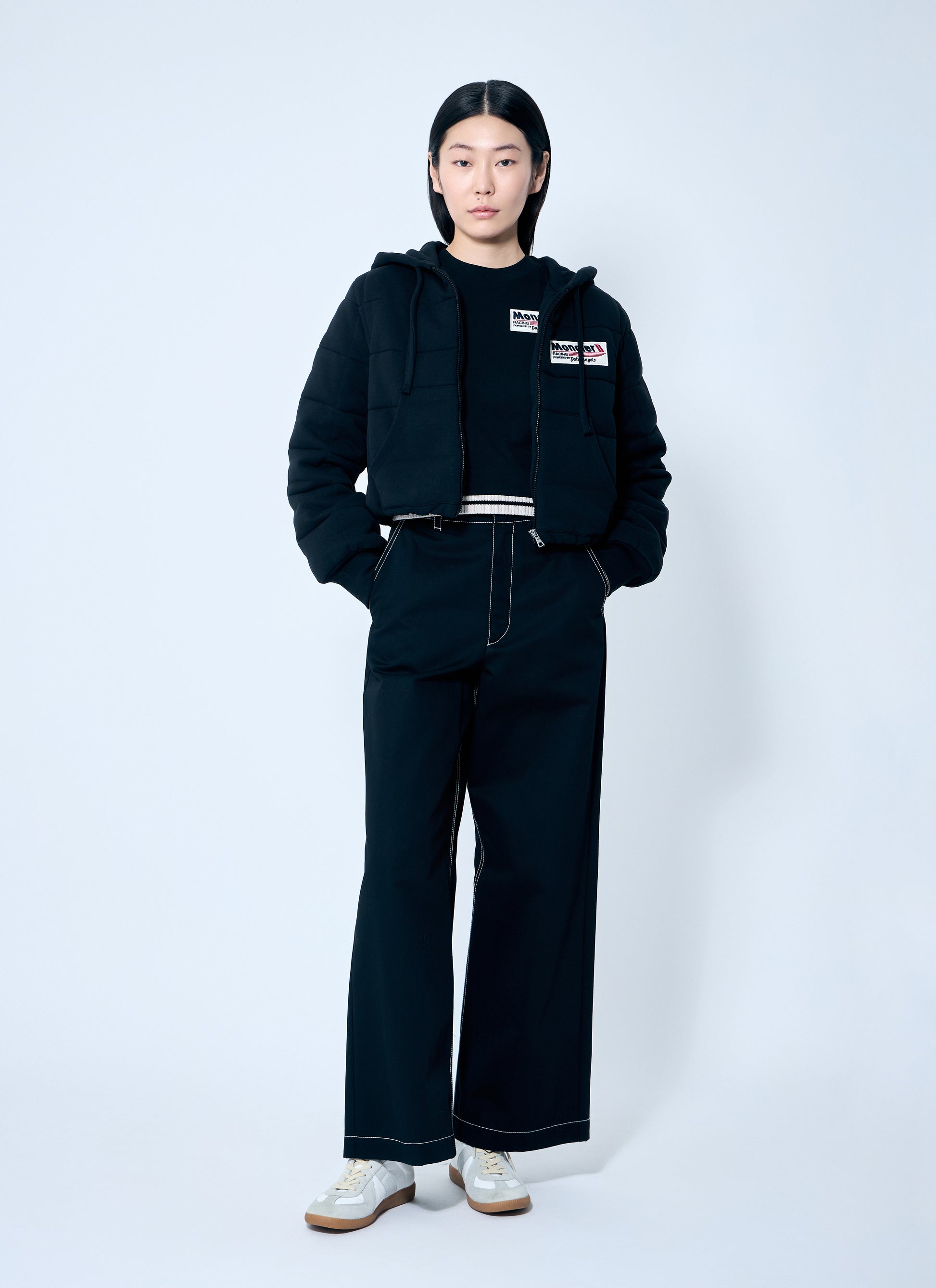 8 Moncler Palm Angels Women Wide-Leg Pants MONCLER
