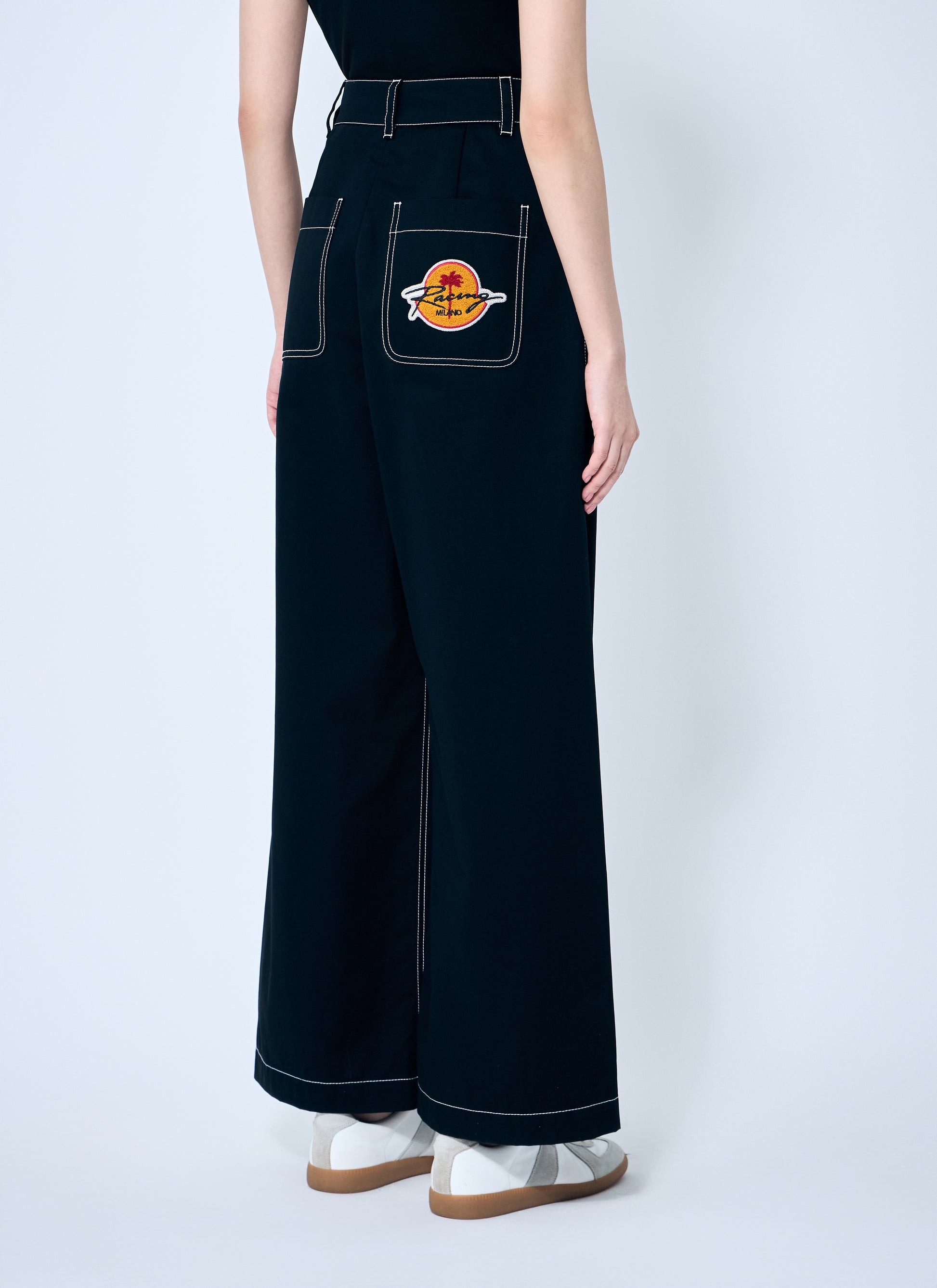 8 Moncler Palm Angels Women Wide-Leg Pants MONCLER