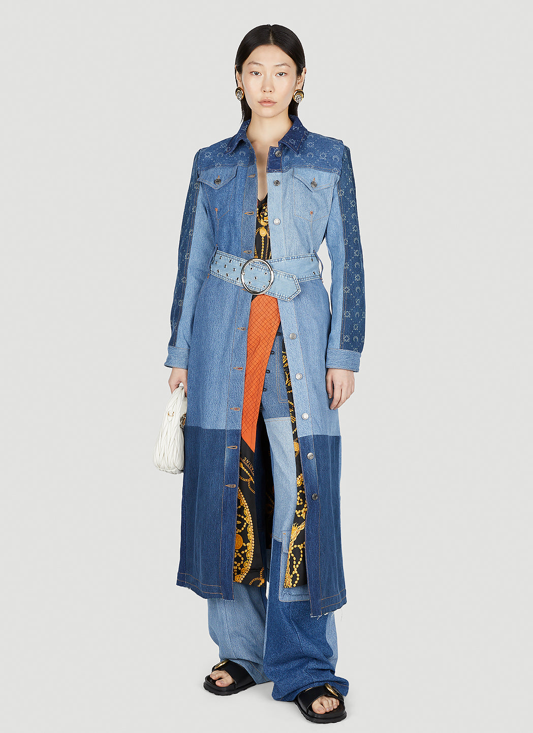 Marine Serre Women Panel Cargo Jeans MARINE SERRE