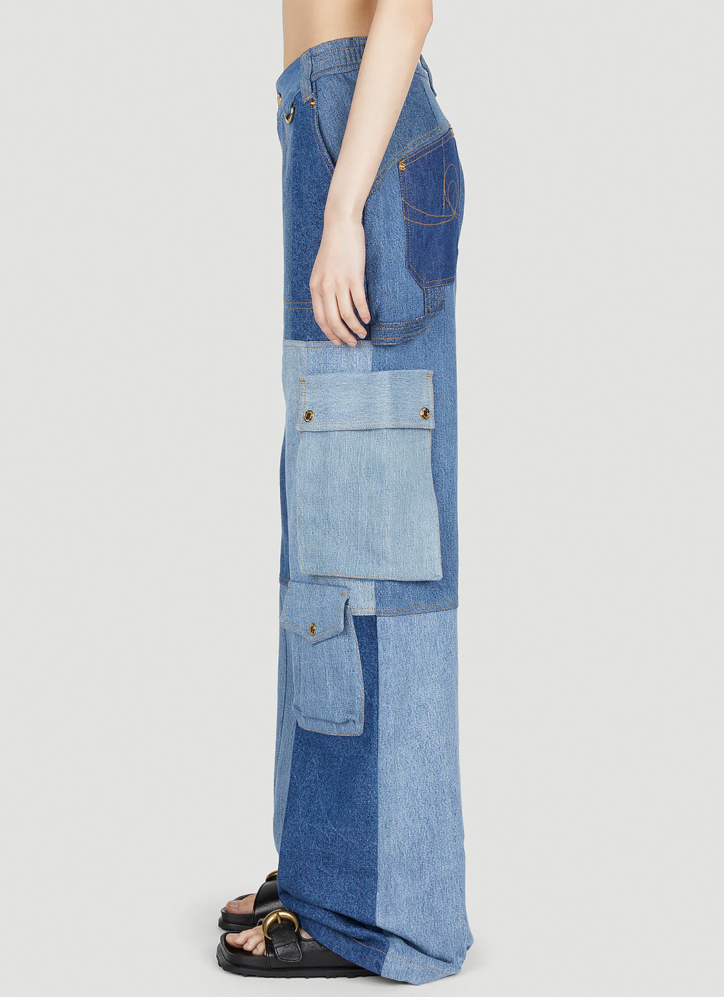 Marine Serre Women Panel Cargo Jeans MARINE SERRE
