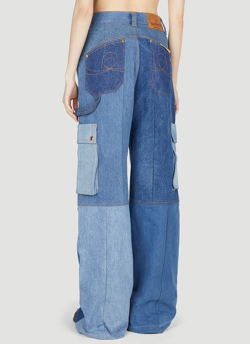 Marine Serre Women Panel Cargo Jeans MARINE SERRE
