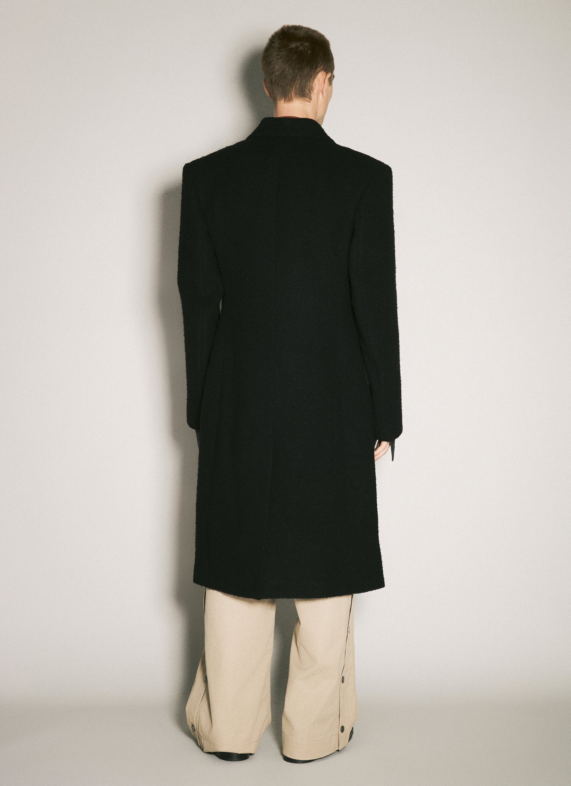 Martine Rose Men Double-Breasted Shirt Overcoat MARTINE ROSE