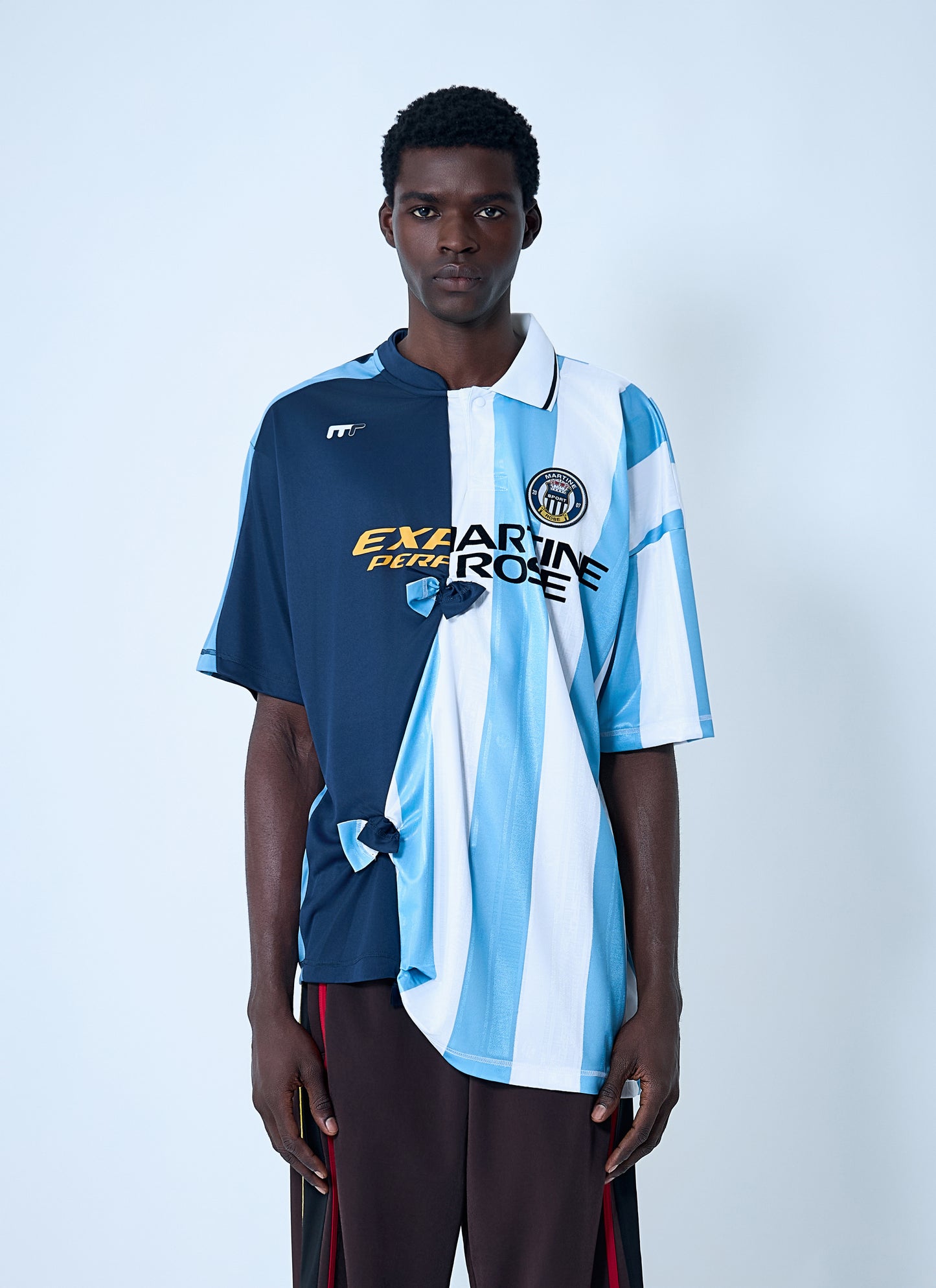 Martine Rose Men Logo Motif Football Top MARTINE ROSE