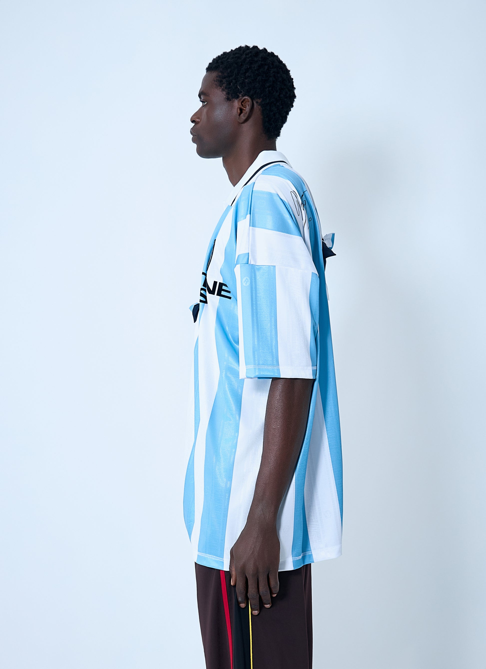 Martine Rose Men Logo Motif Football Top MARTINE ROSE