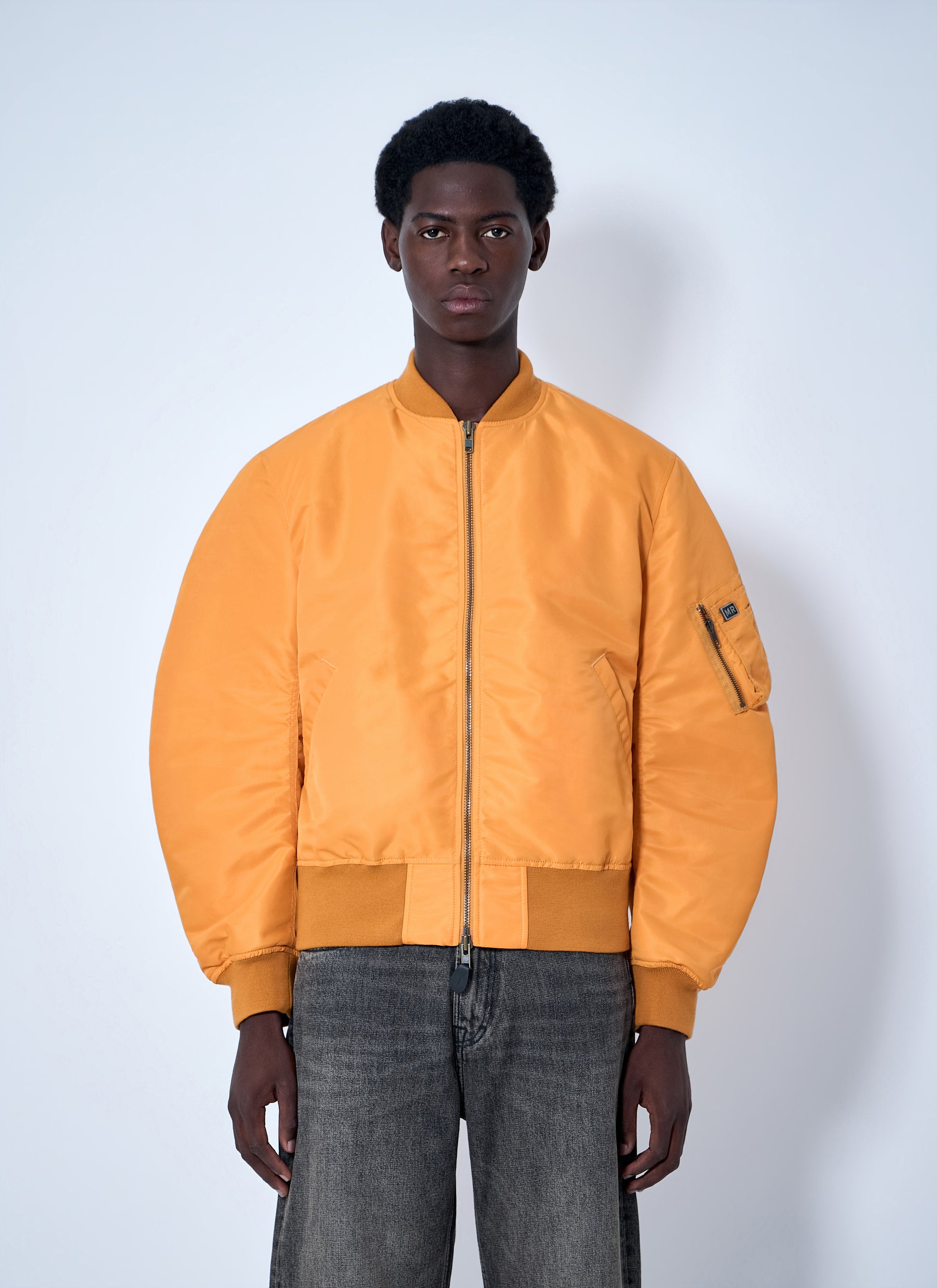 Martine Rose Men Bomber Jacket With Ribbed Trims MARTINE ROSE
