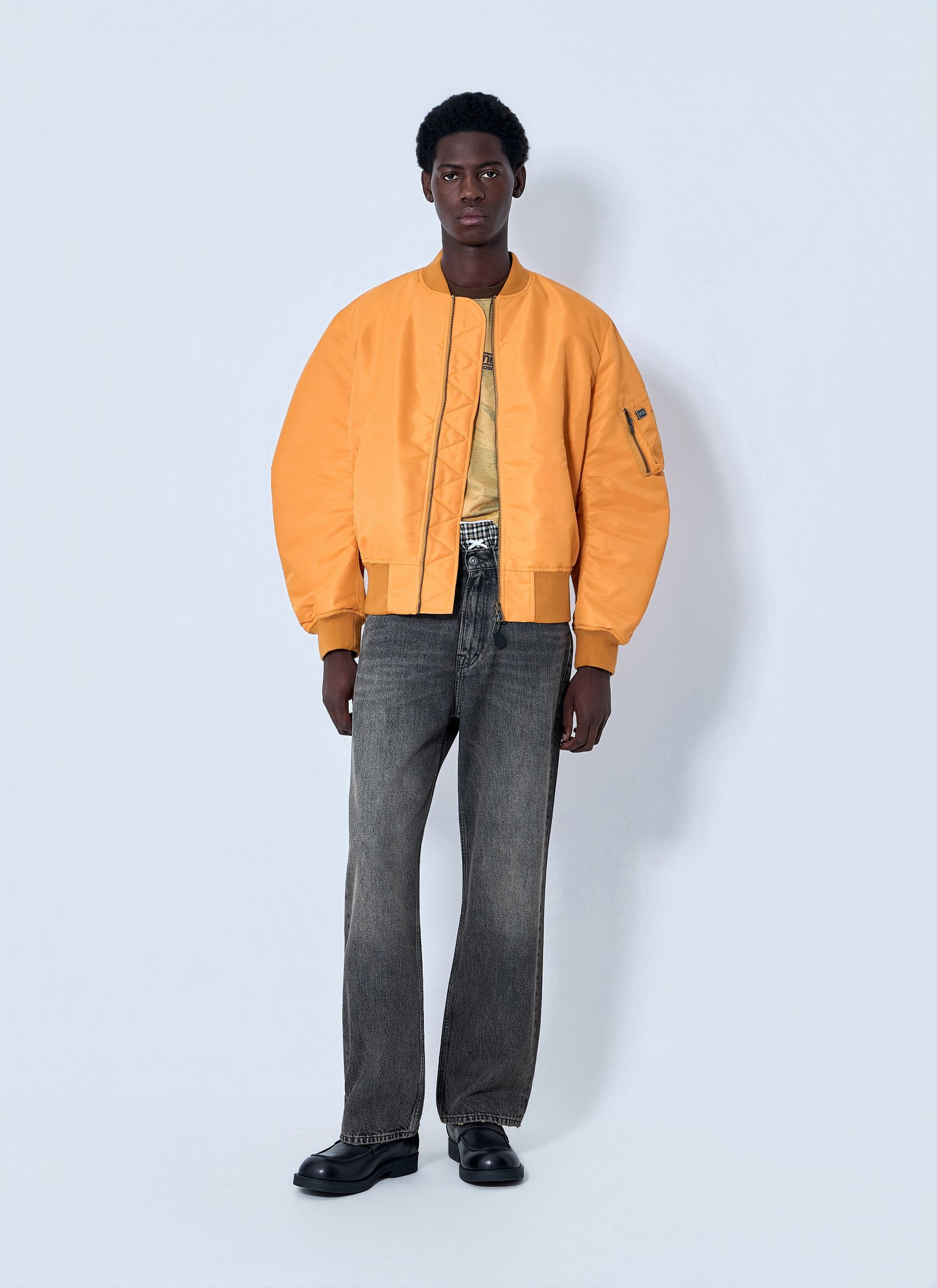Martine Rose Men Bomber Jacket With Ribbed Trims MARTINE ROSE
