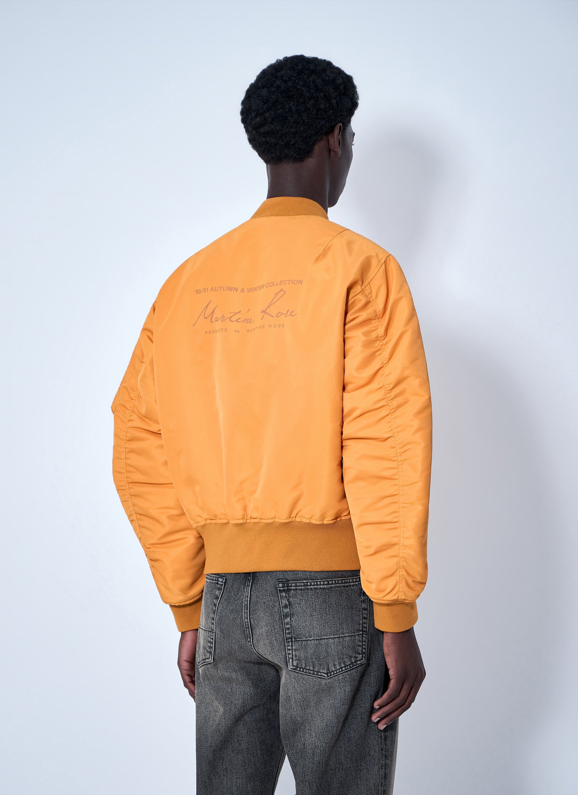 Martine Rose Men Bomber Jacket With Ribbed Trims MARTINE ROSE