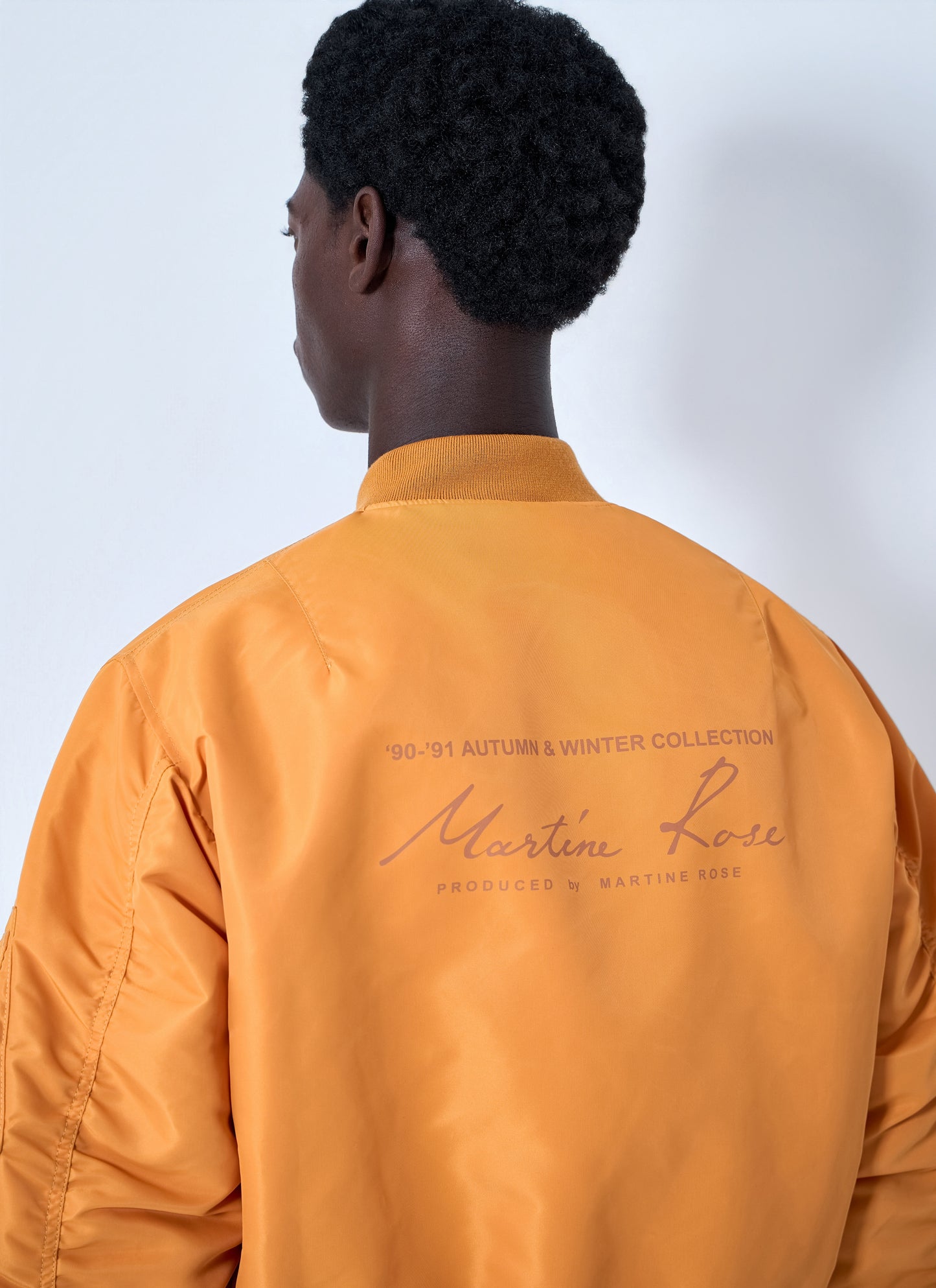 Martine Rose Men Bomber Jacket With Ribbed Trims MARTINE ROSE
