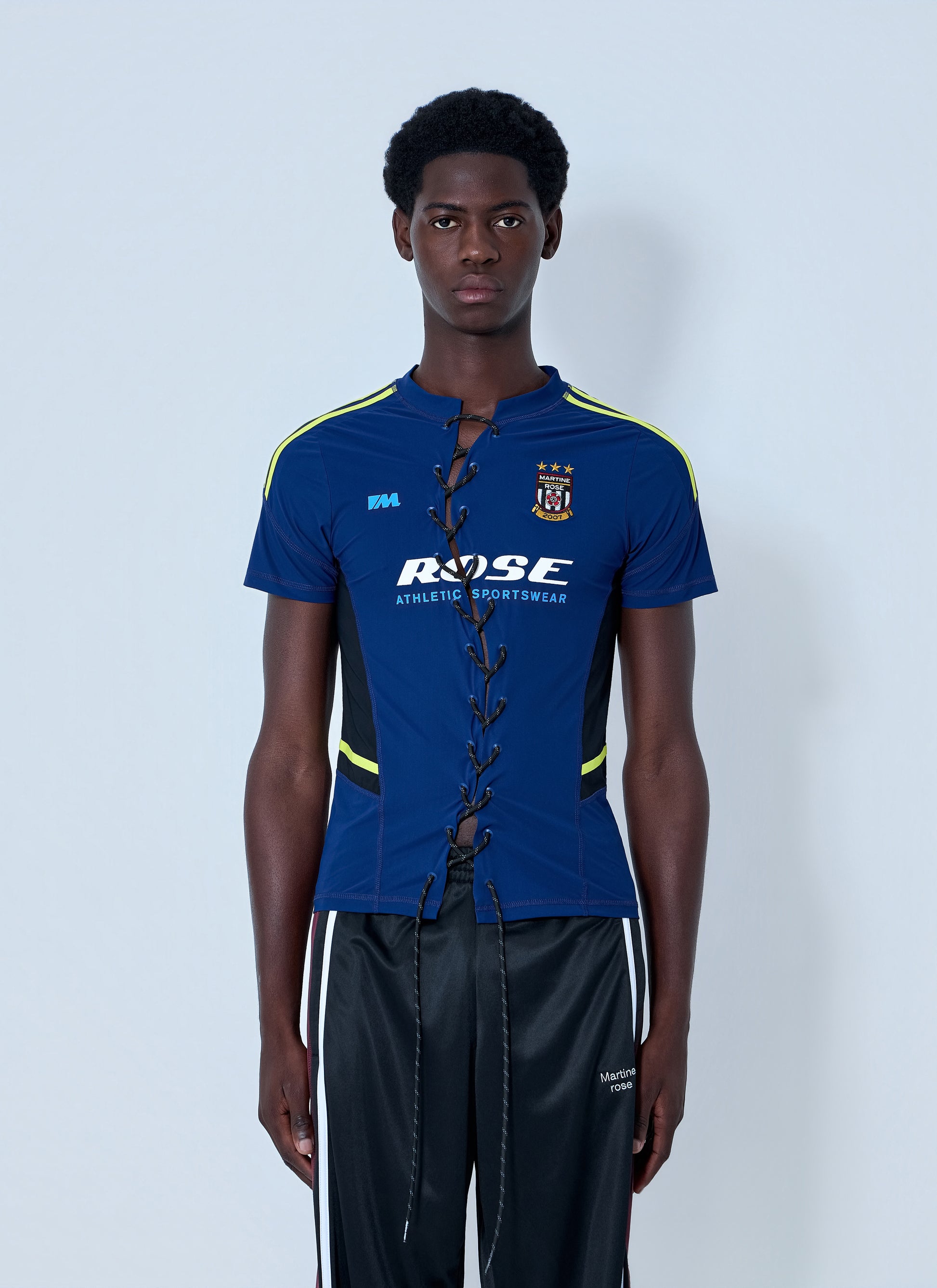 Martine Rose Men Lace-Up Athletic Jersey MARTINE ROSE