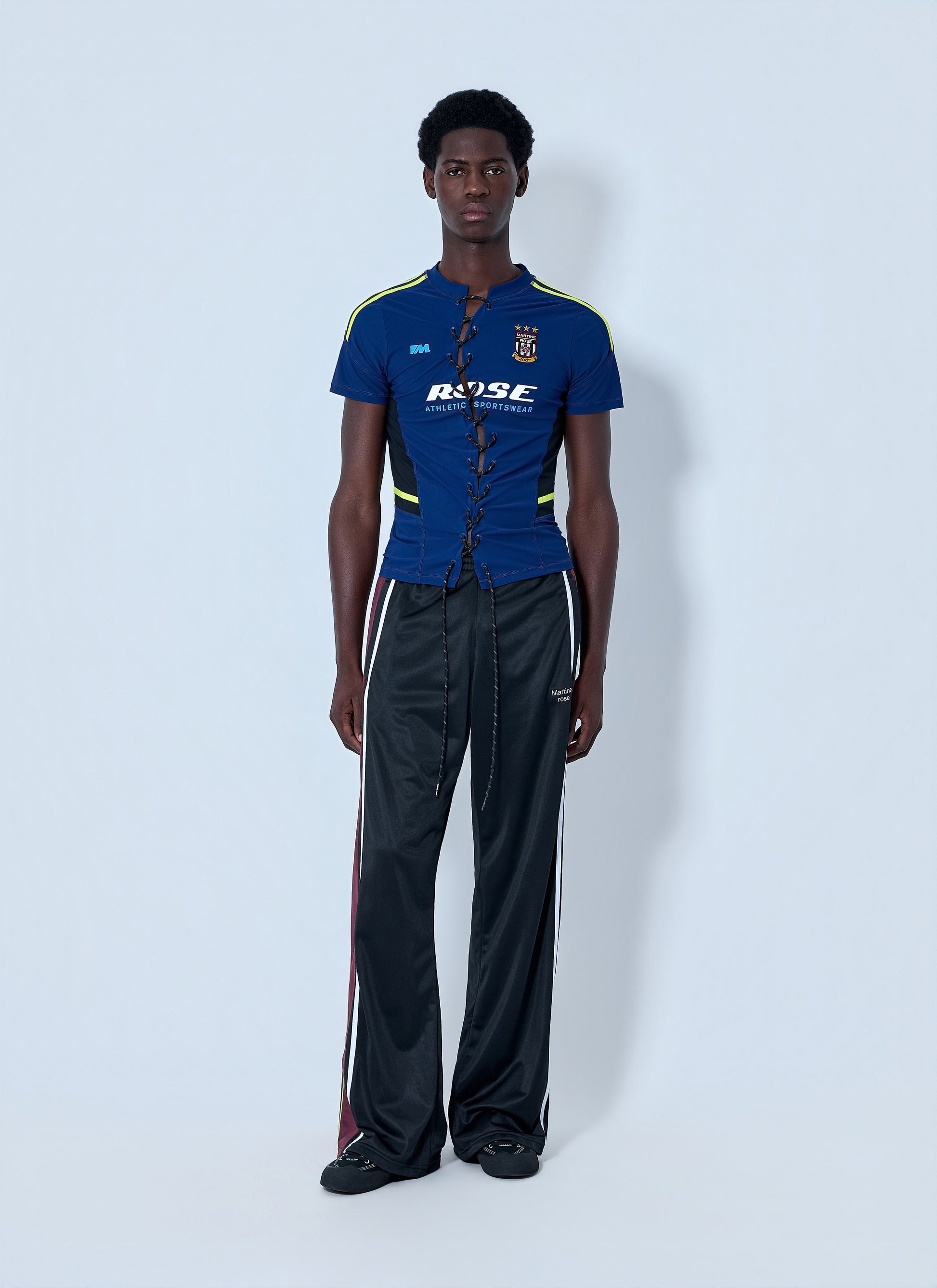 Martine Rose Men Lace-Up Athletic Jersey MARTINE ROSE