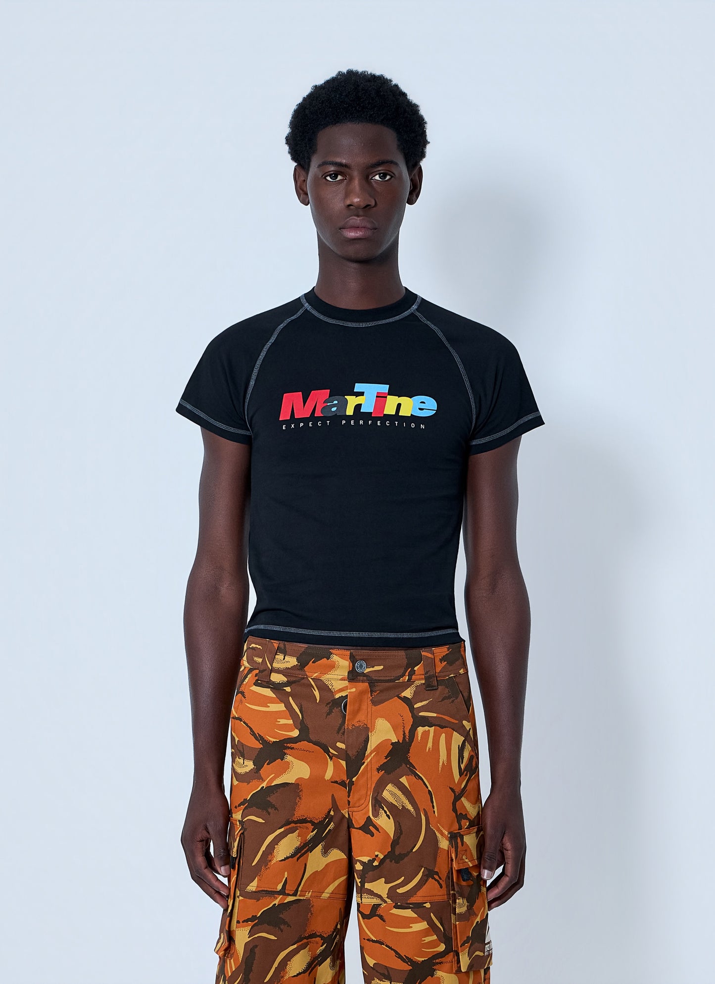 Martine Rose Men Logo Motif T-Shirt MARTINE ROSE