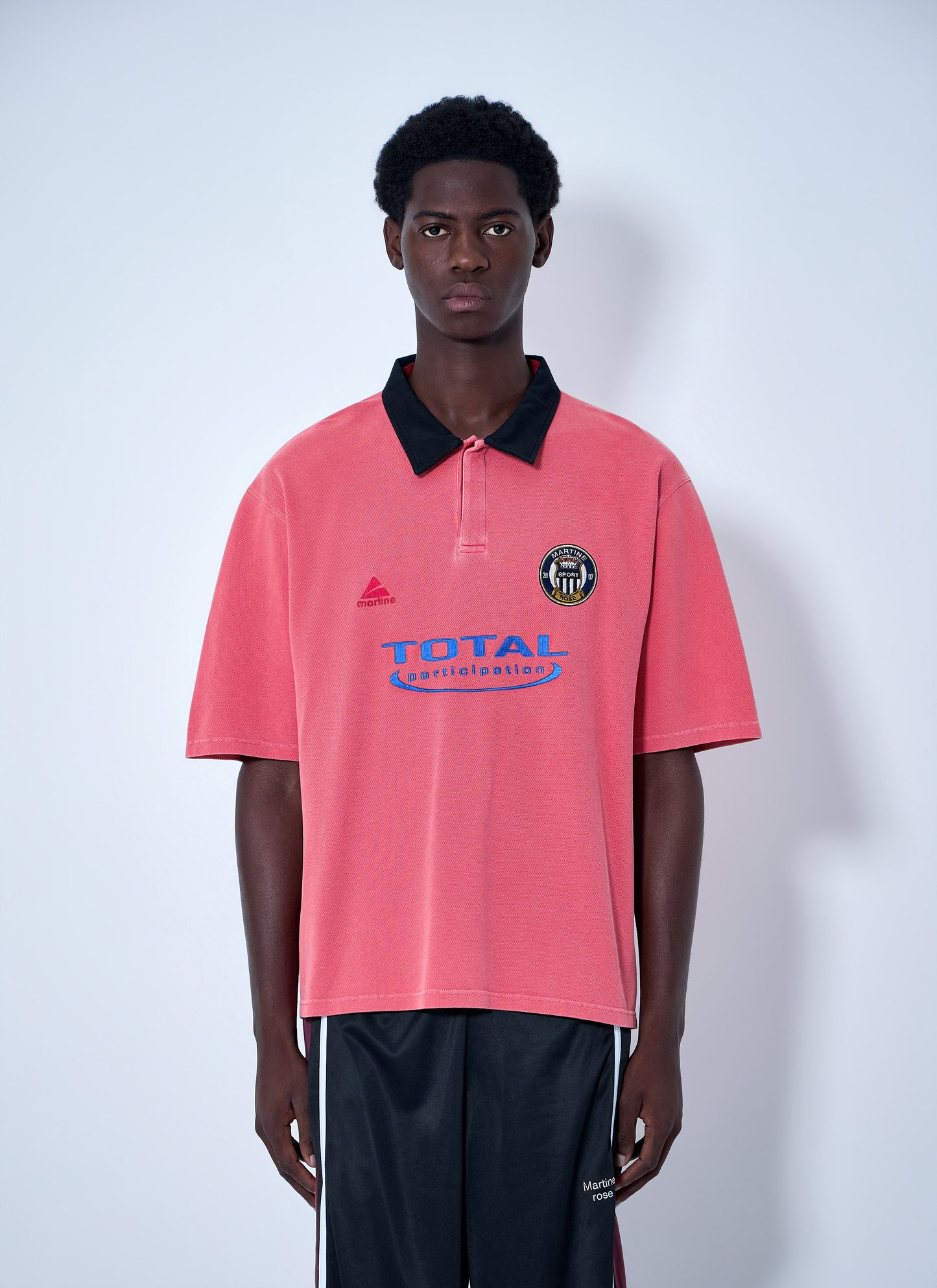 Martine Rose Men Logo Polo Shirt MARTINE ROSE