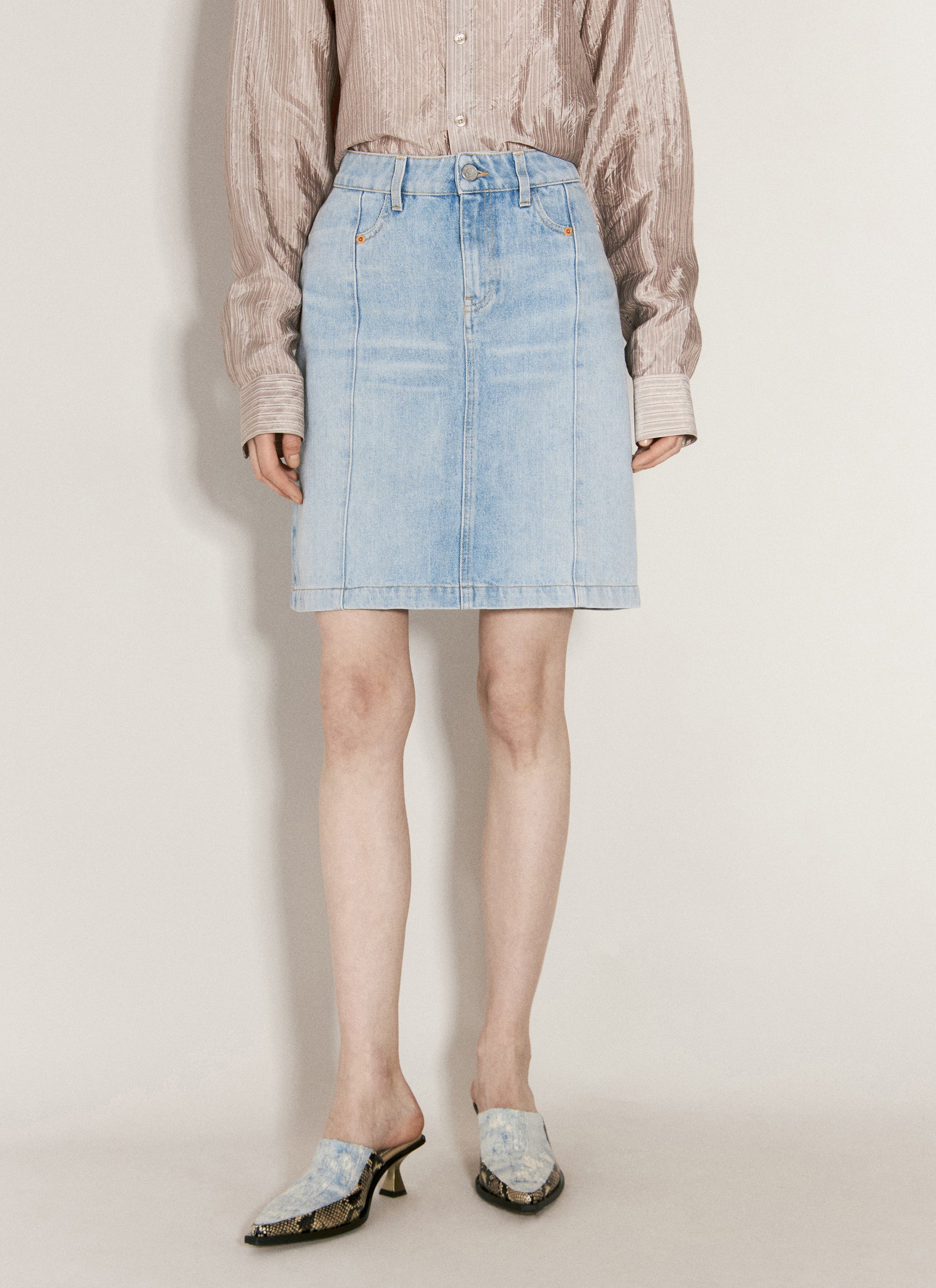 Martine Rose Women Narrow Front Mini Skirt MARTINE ROSE