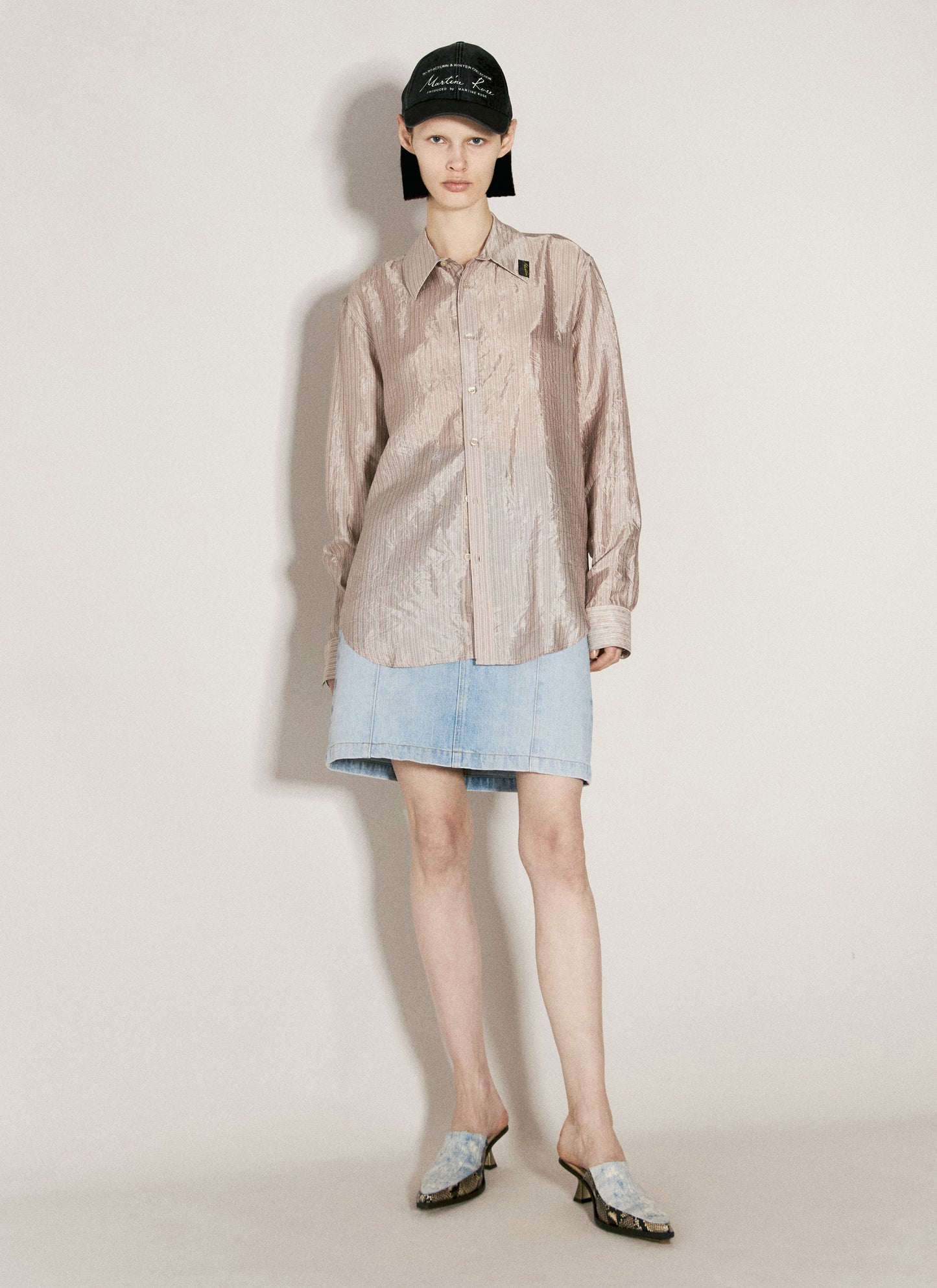 Martine Rose Women Narrow Front Mini Skirt MARTINE ROSE