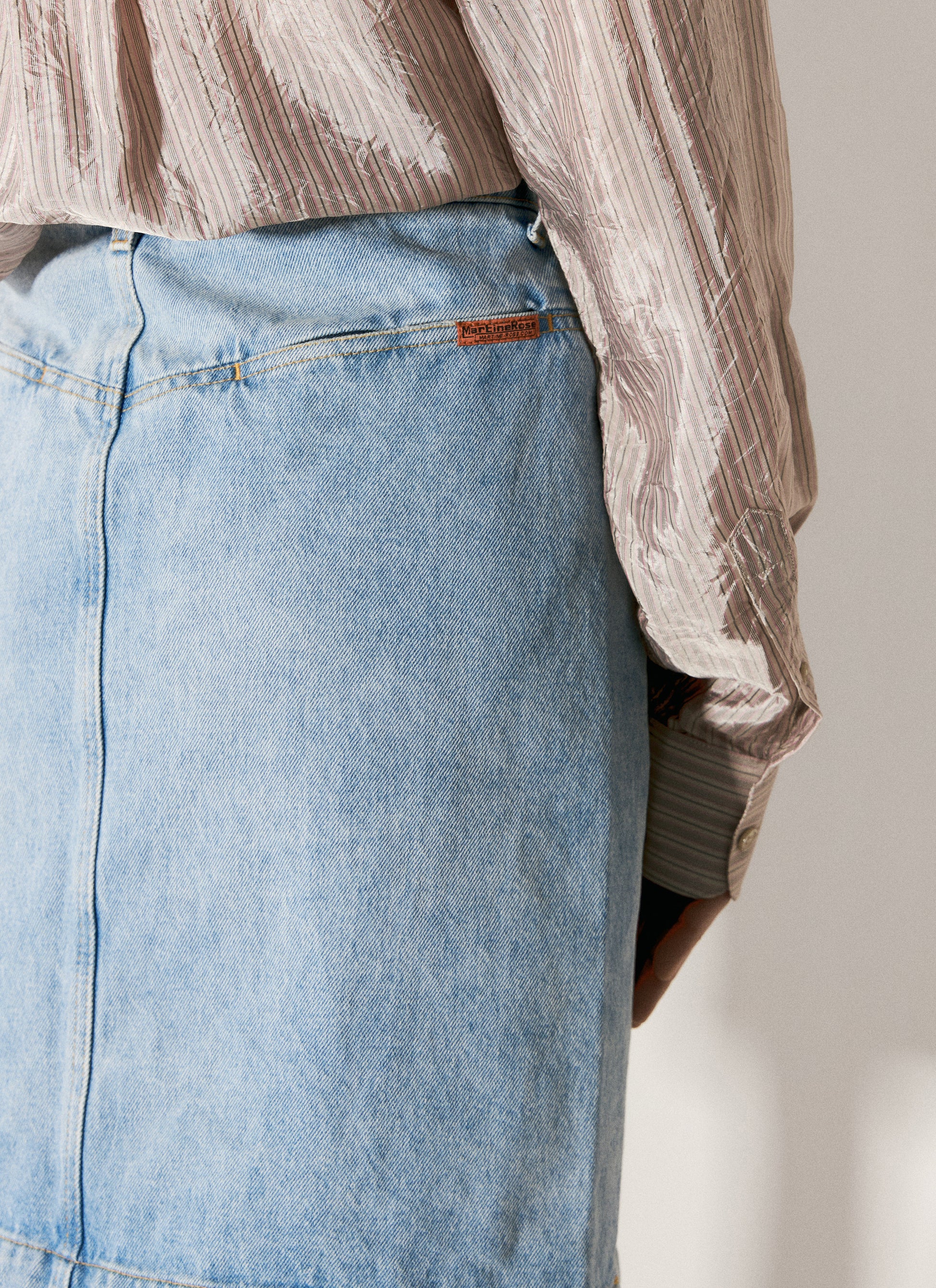 Martine Rose Women Narrow Front Mini Skirt MARTINE ROSE