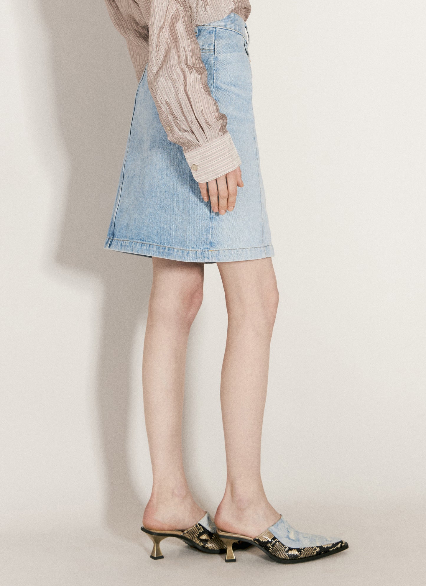 Martine Rose Women Narrow Front Mini Skirt MARTINE ROSE