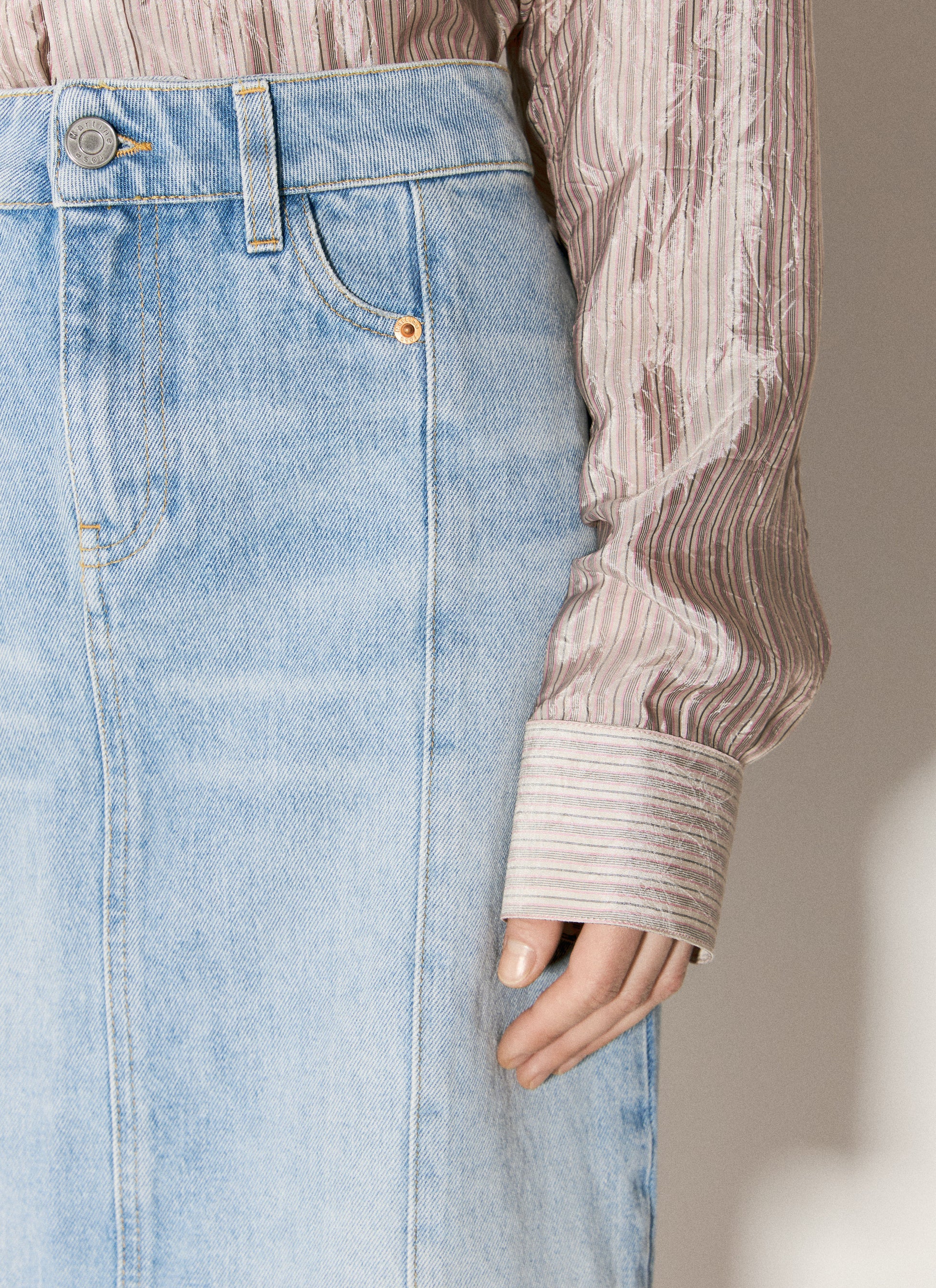 Martine Rose Women Narrow Front Mini Skirt MARTINE ROSE