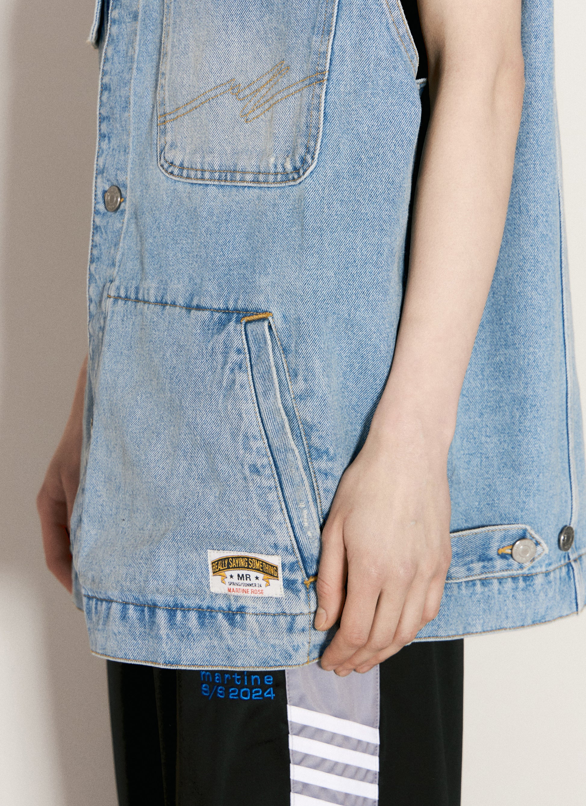 Martine Rose Women Denim Gilet MARTINE ROSE
