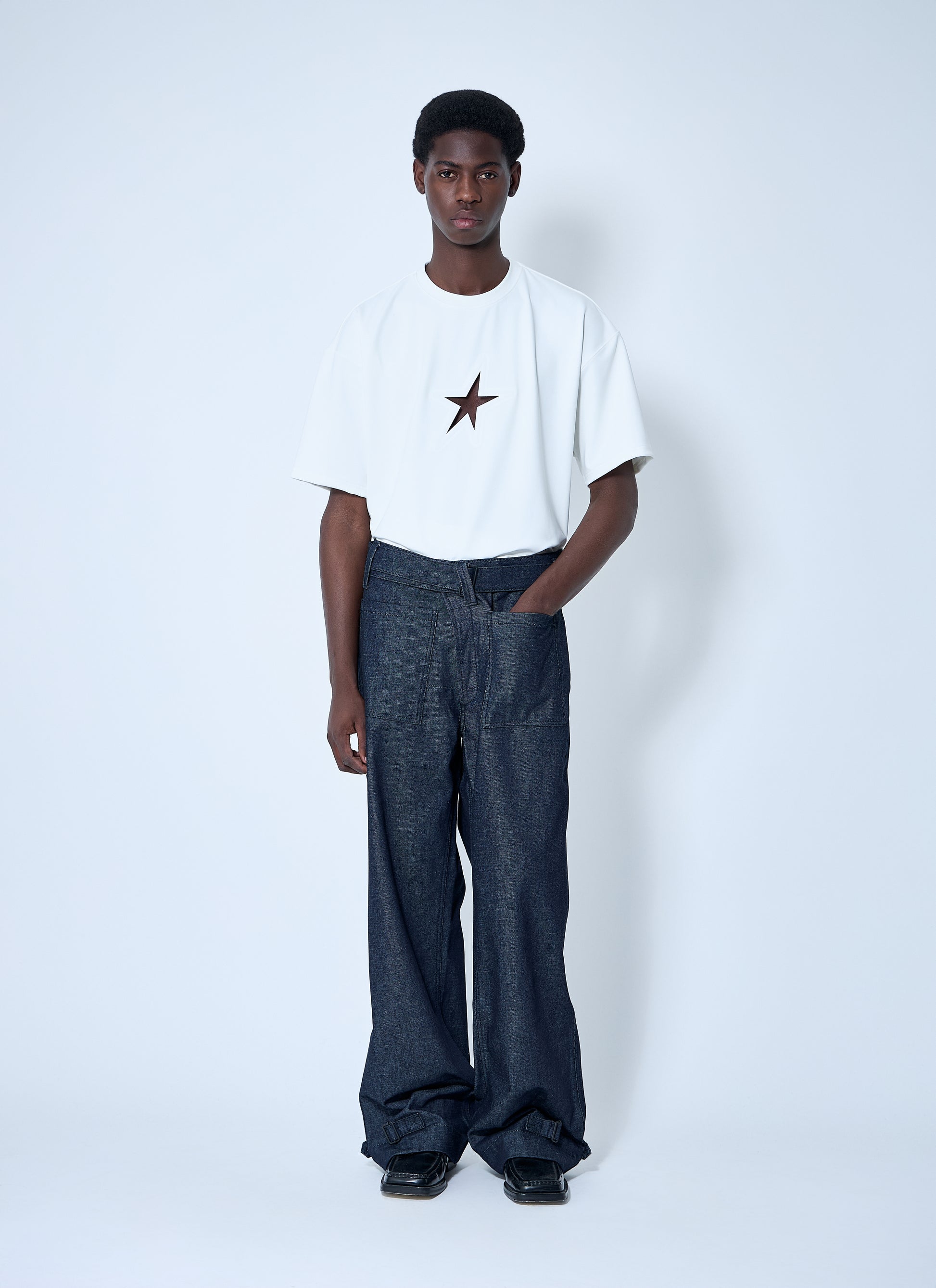 Mugler Men Cut-Out T-Shirt MUGLER