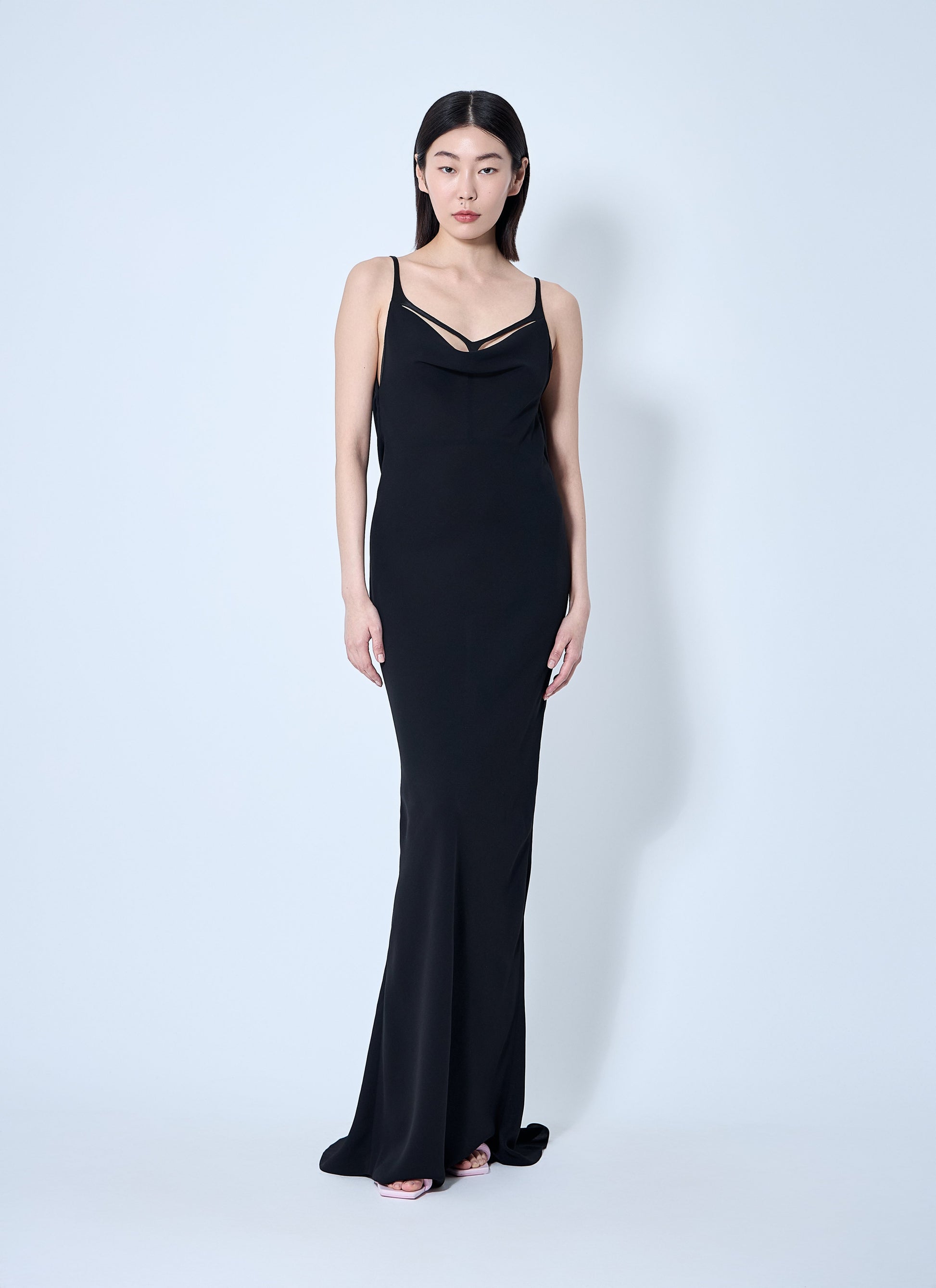 Mugler Women Crepe Maxi Dress MUGLER