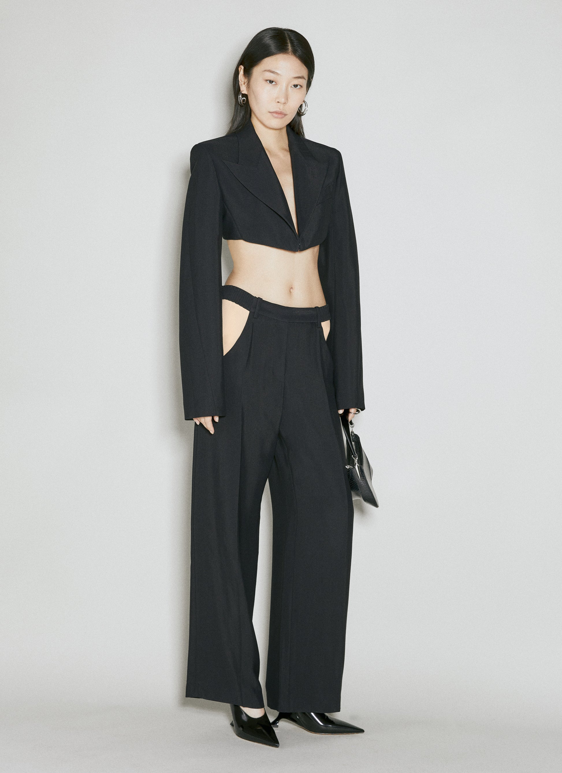 Mugler Men Cut-Out Tailored Pants MUGLER