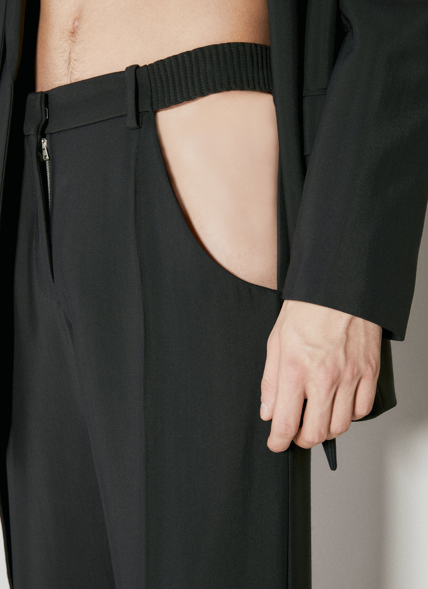 Mugler Men Cut-Out Tailored Pants MUGLER