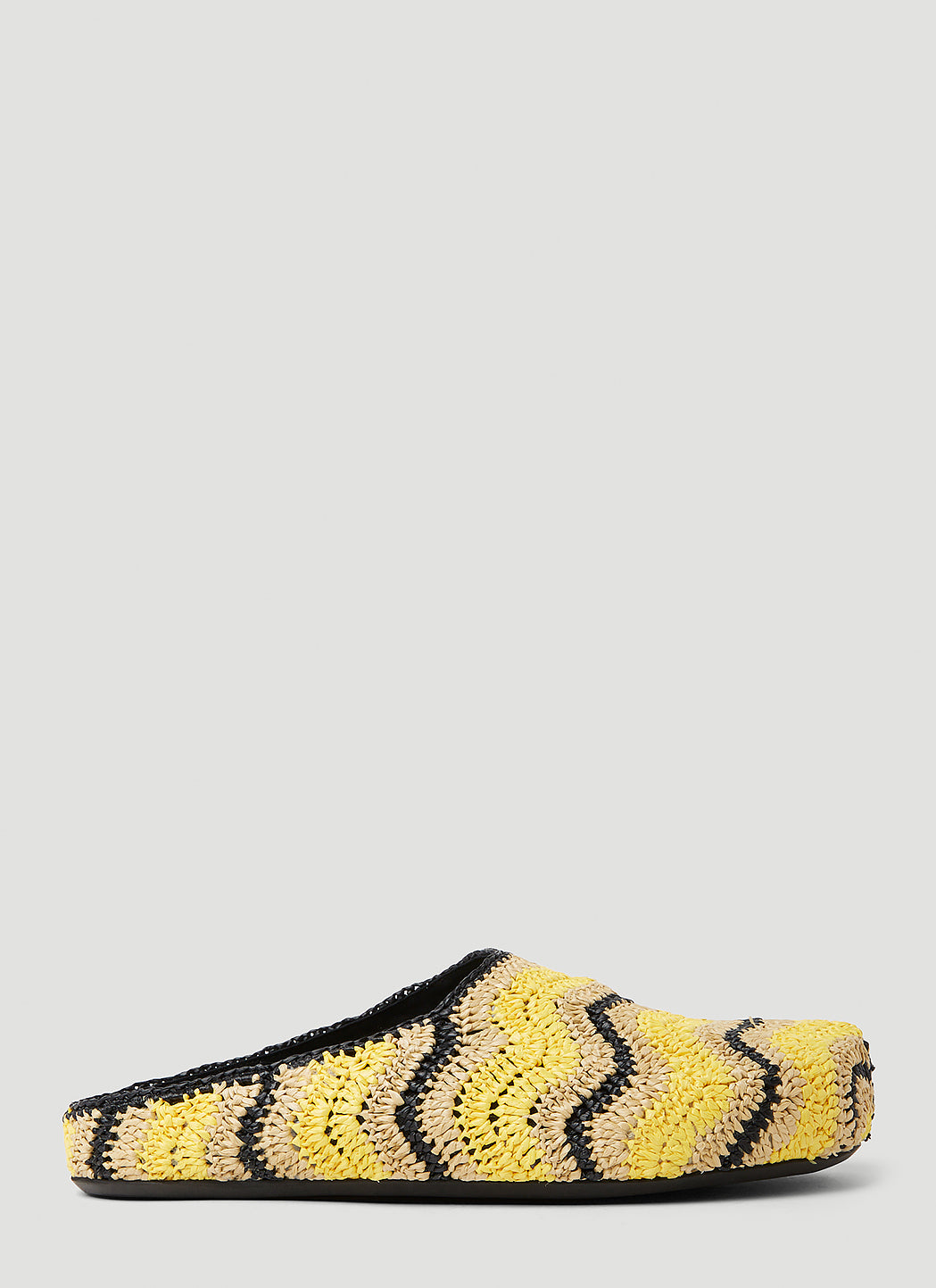 Marni X No Vacancy Men Fussbet Sabot Raffia Mules MARNI