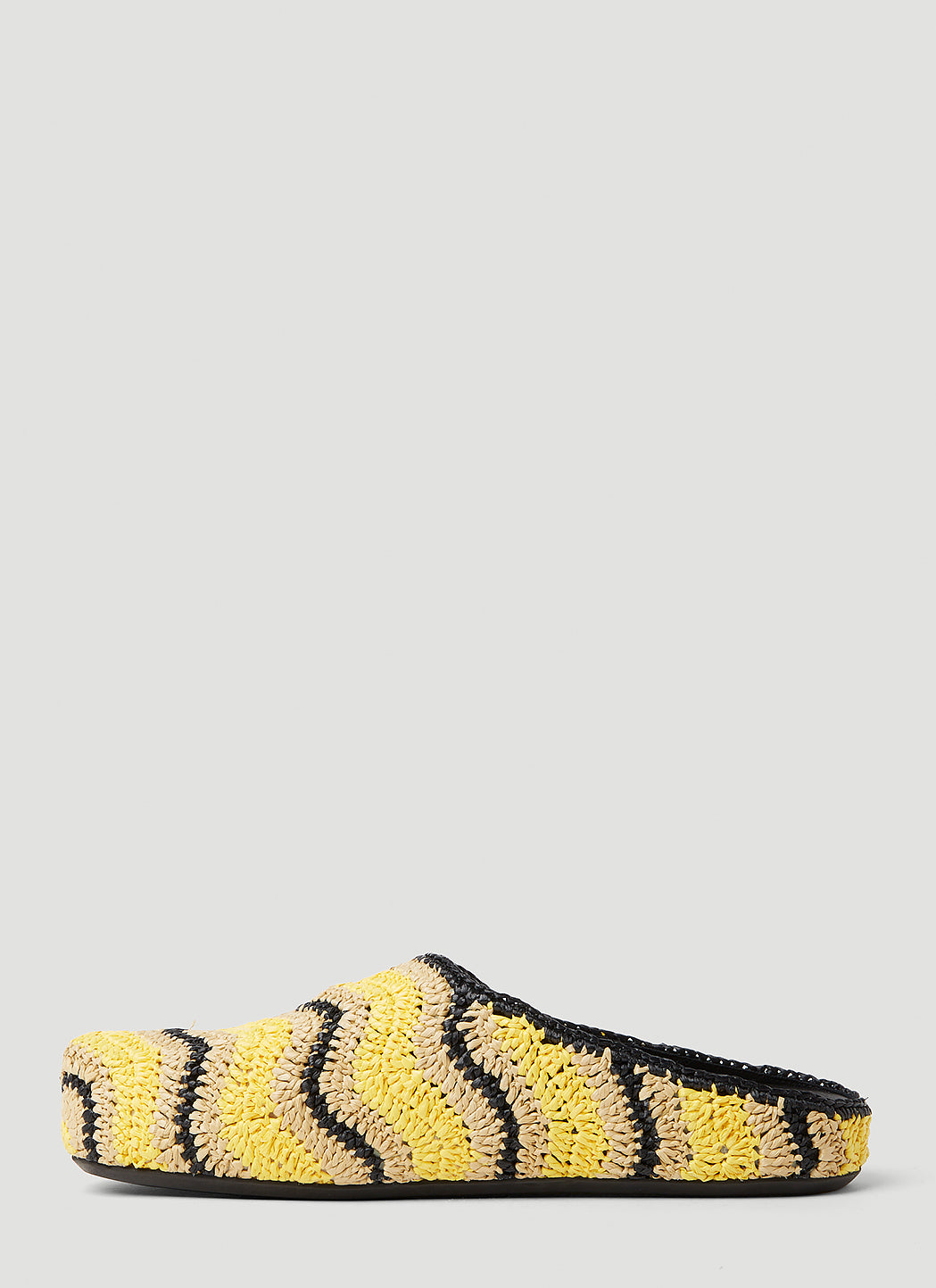 Marni X No Vacancy Men Fussbet Sabot Raffia Mules MARNI