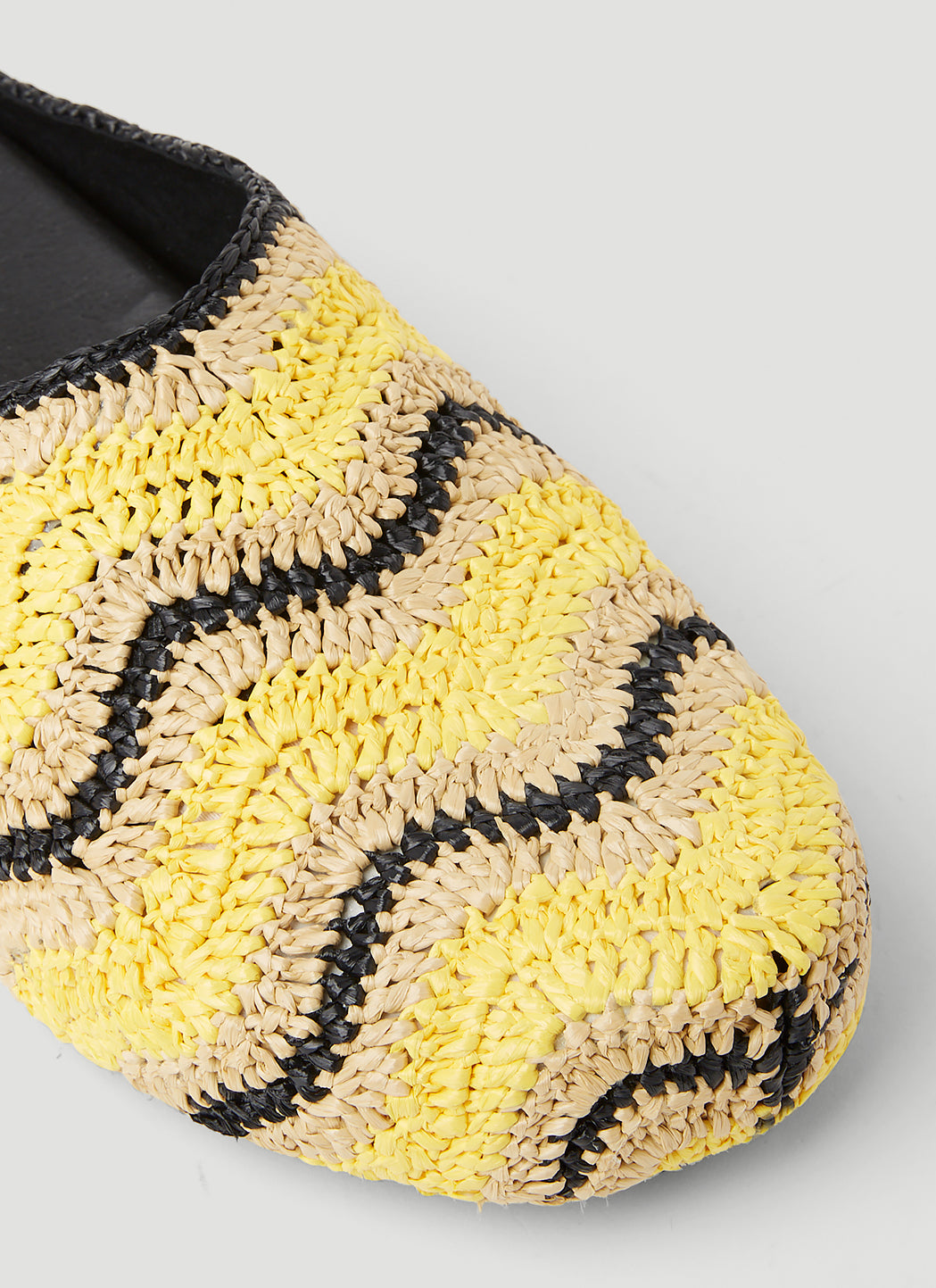 Marni X No Vacancy Men Fussbet Sabot Raffia Mules MARNI