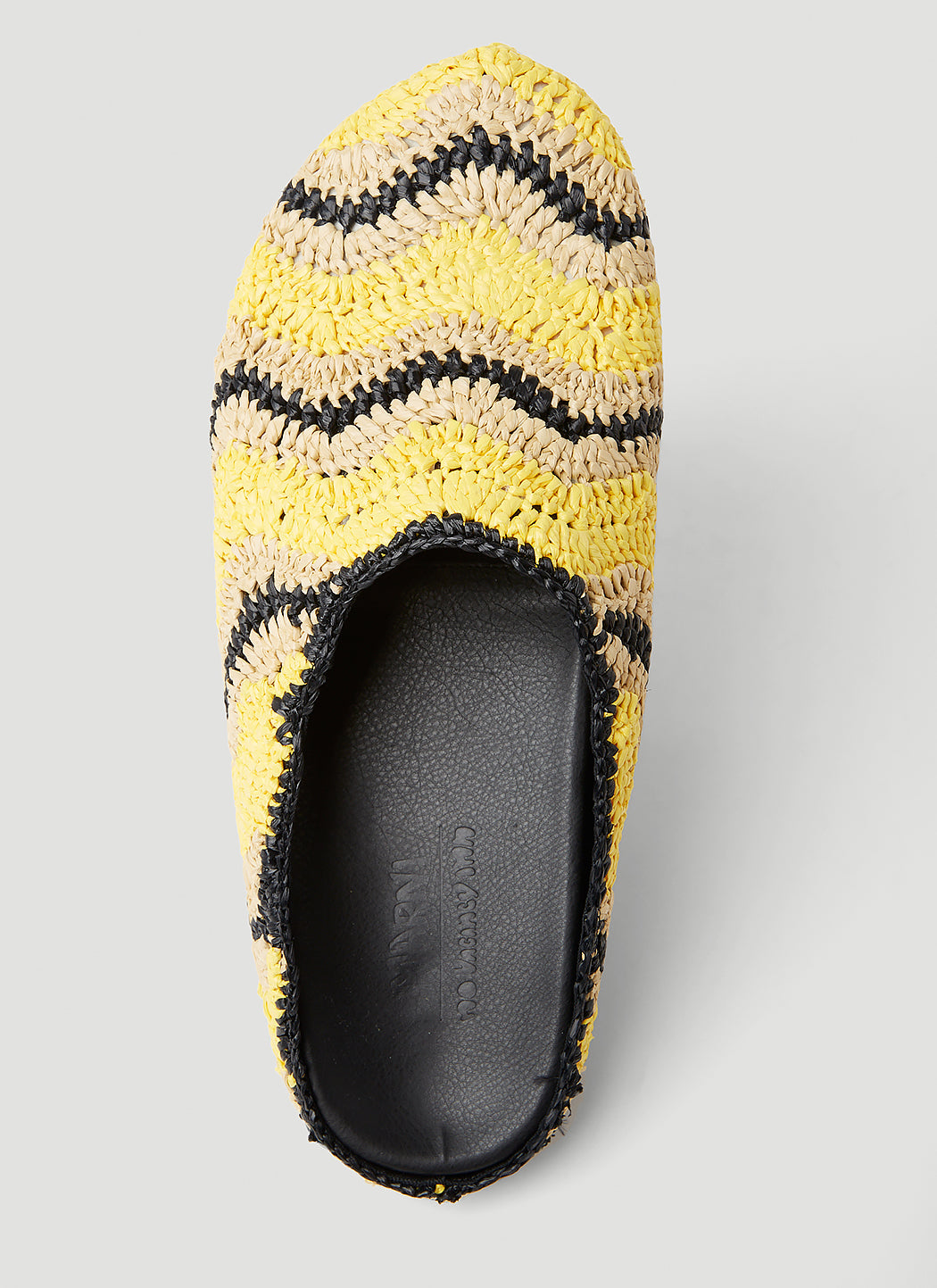 Marni X No Vacancy Men Fussbet Sabot Raffia Mules MARNI