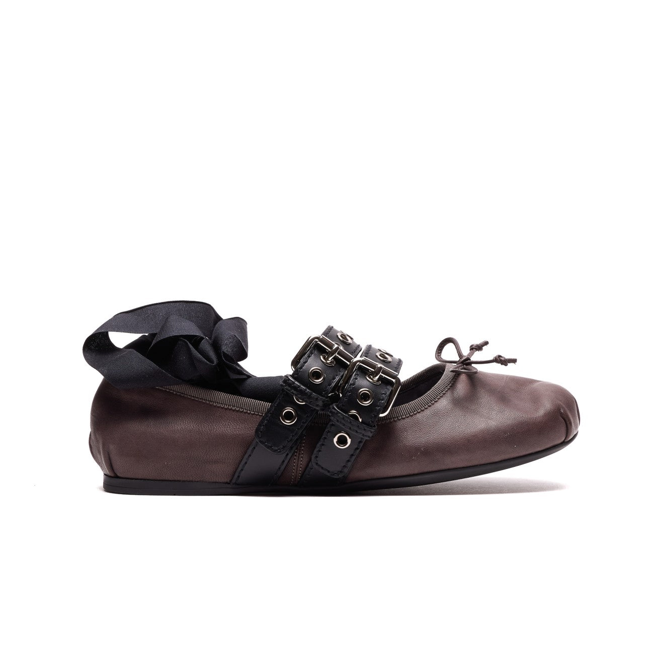Miu Miu Women Nappa And Calf Leather Ballets MIU MIU