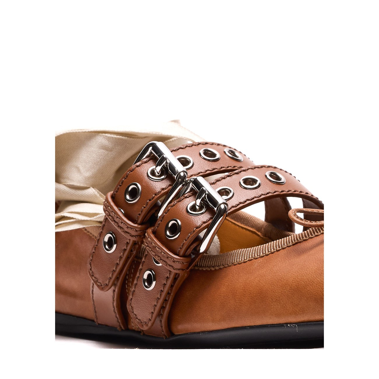 Miu Miu Women Nappa And Calf Leather Ballets MIU MIU