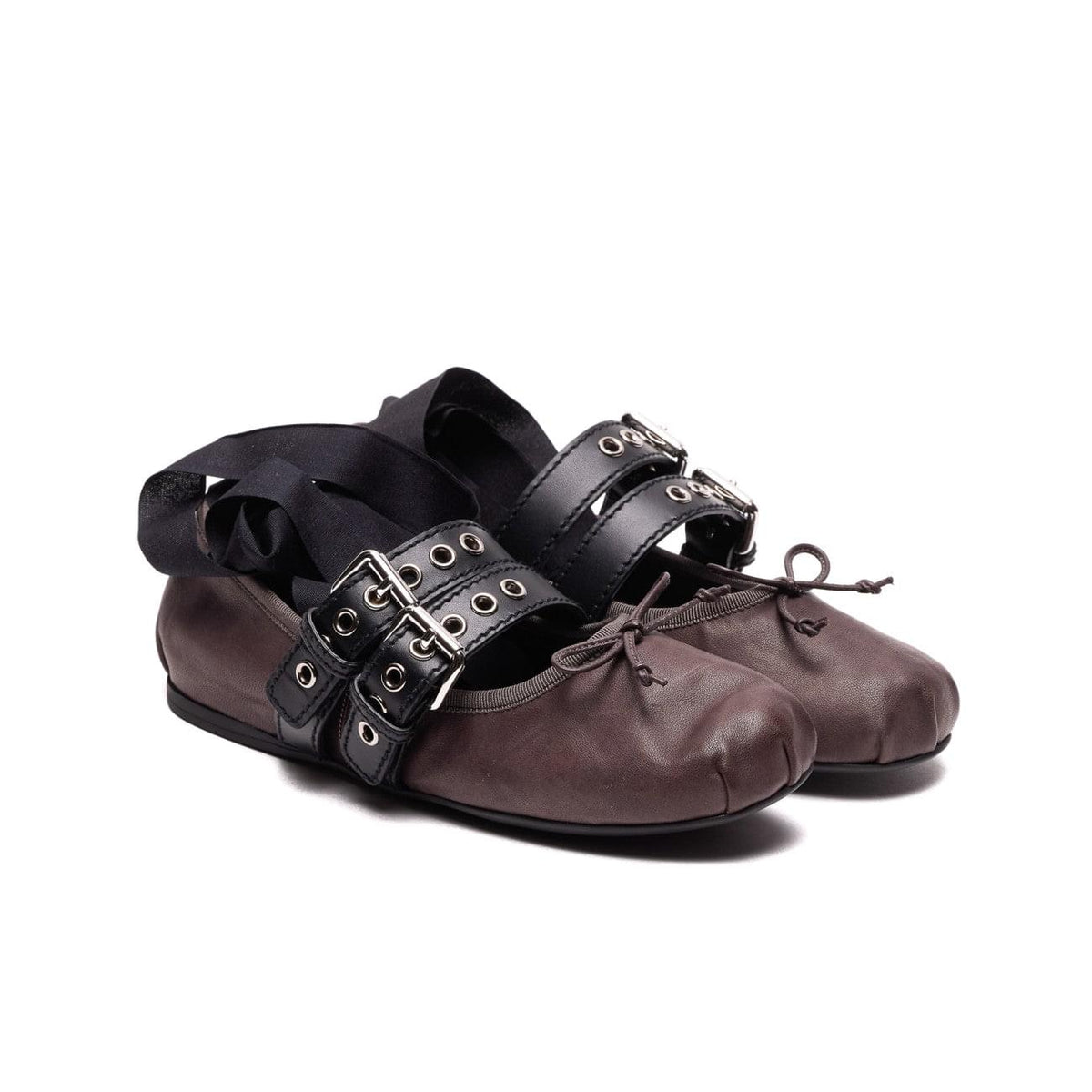 Miu Miu Women Nappa And Calf Leather Ballets MIU MIU