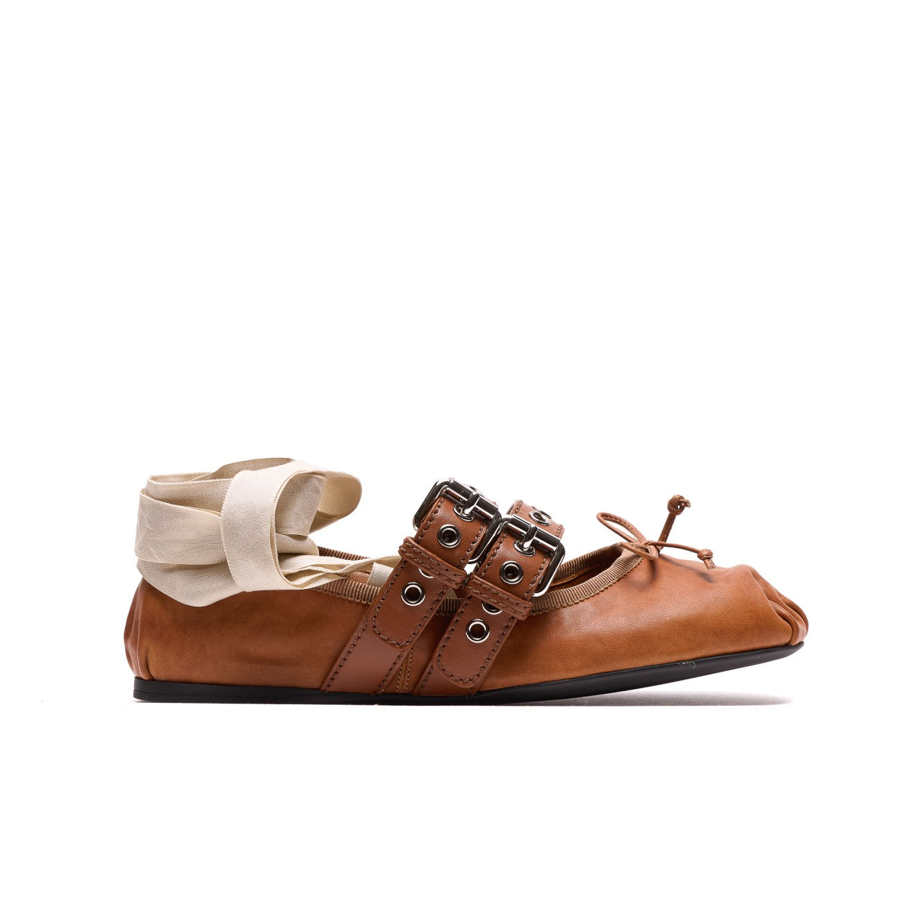 Miu Miu Women Nappa And Calf Leather Ballets MIU MIU