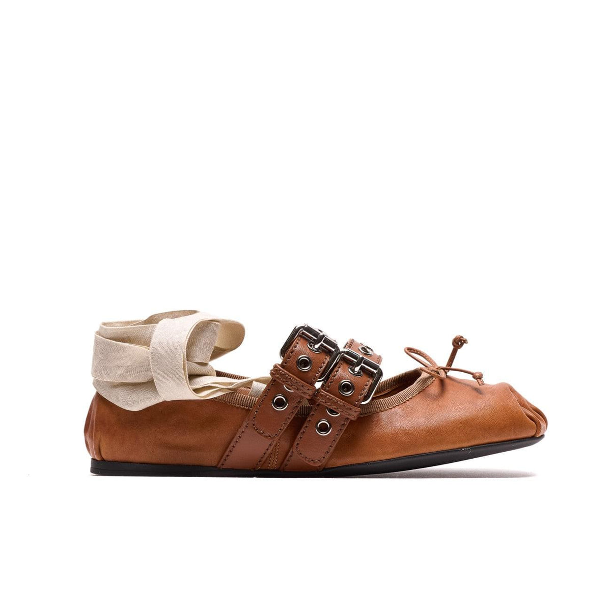 Miu Miu Women Nappa And Calf Leather Ballets MIU MIU