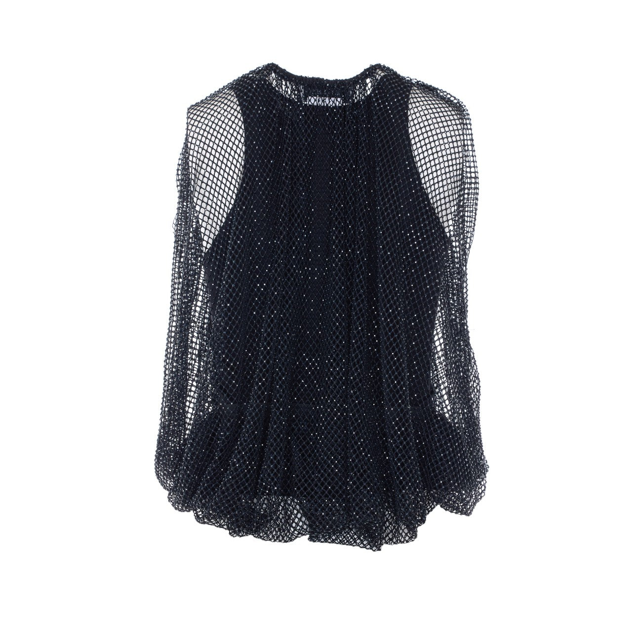 Sportmax Women Nodo Mesh Top With Crystals SPORTMAX