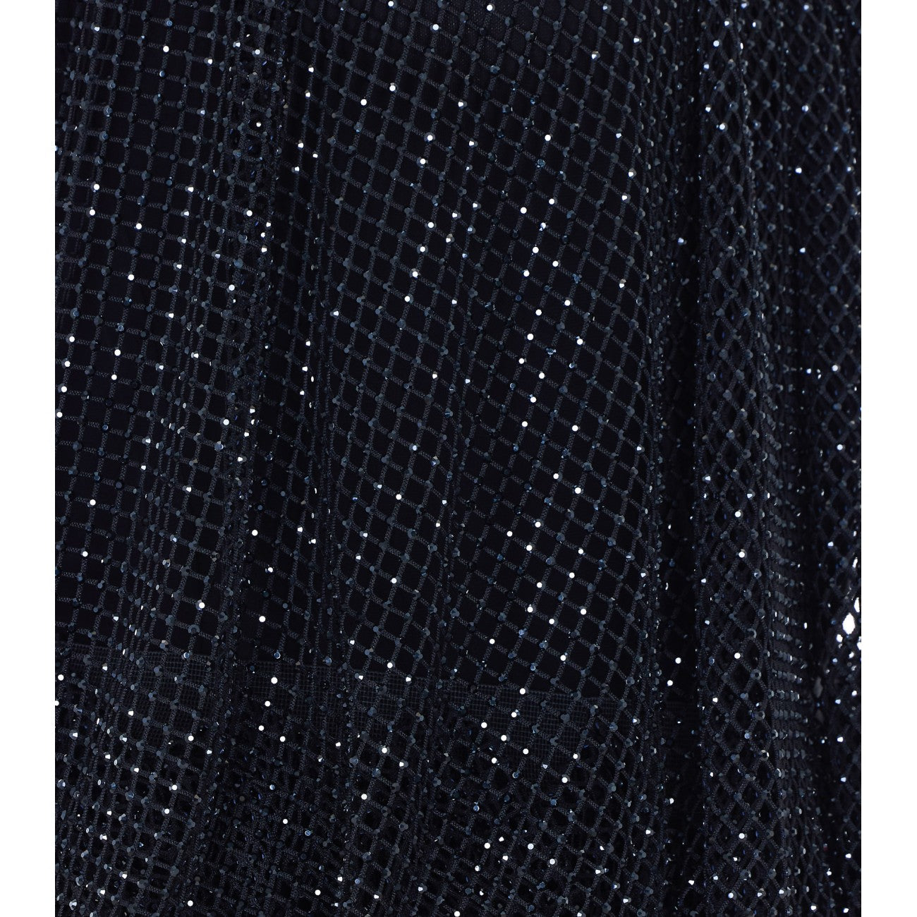 Sportmax Women Nodo Mesh Top With Crystals SPORTMAX