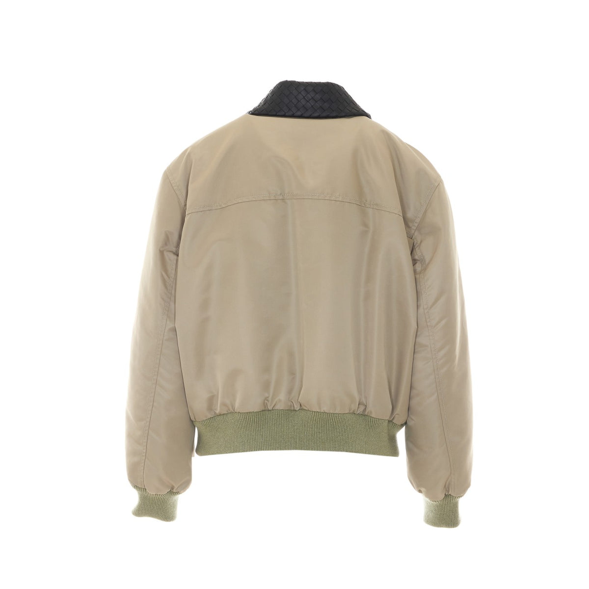 Bottega Veneta Women Nylon Satin Jacket With Intrecciato Collar BOTTEGA VENETA