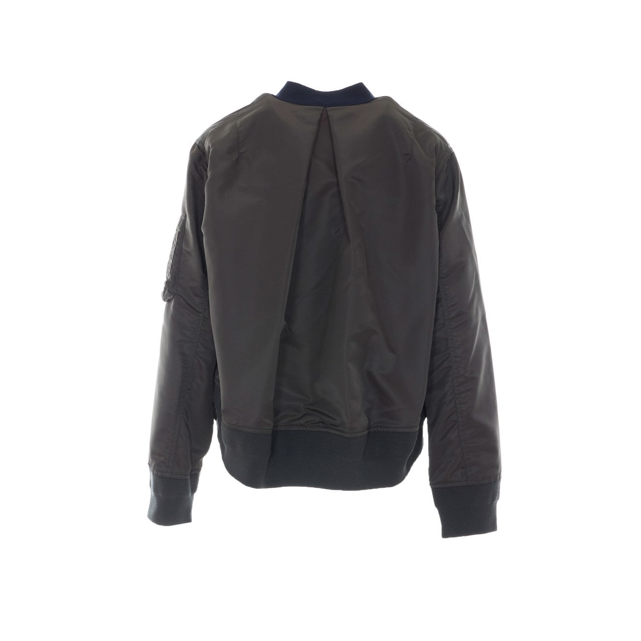 Sacai Women Nylon Twill X Cotton Knit Cardigan SACAI