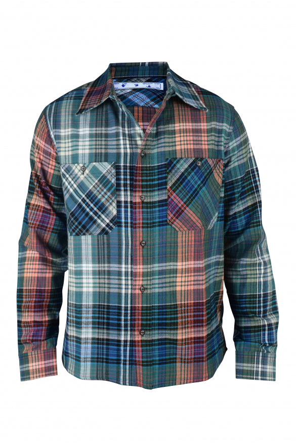 Off-White Men Checked Shirt OFF-WHITE